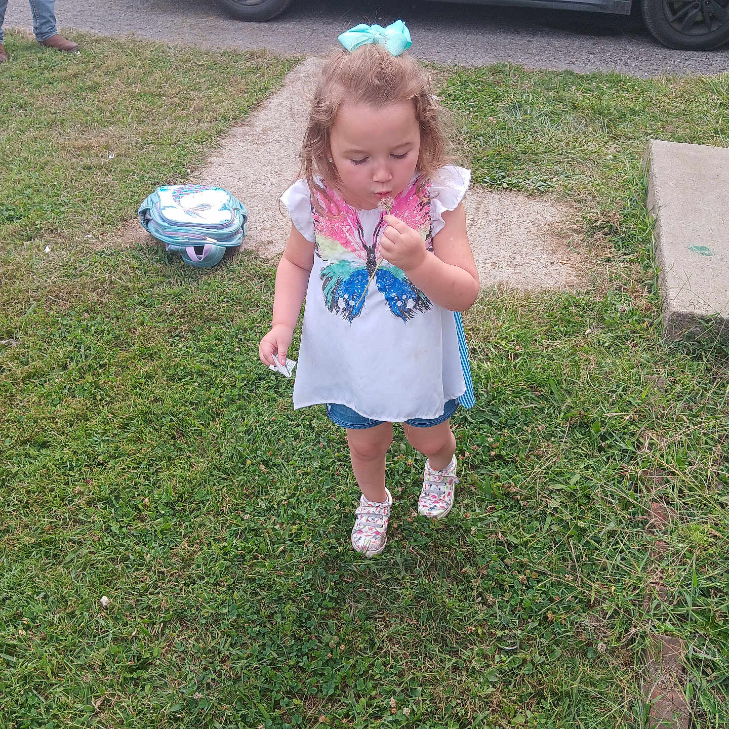 Gracelynn joined the competition — help win amazing prizes! alloywheel, ball, car, carwheel, child, female, football, girl, grass, machine, person, plant, soccer, soccerball, spoke, sport, tire, transportation, vehicle, wheel