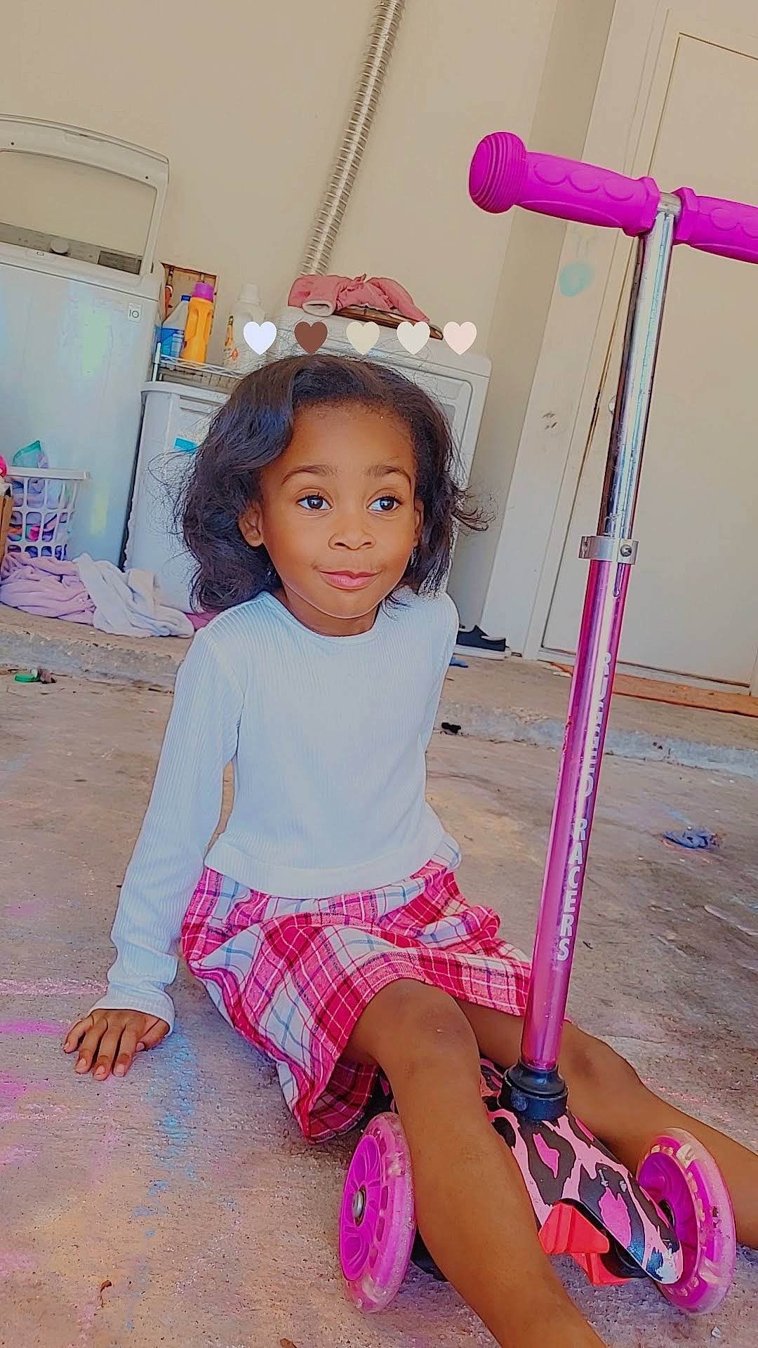 Kashorie joined the competition — help win amazing prizes! barefoot, child, fashion_design, foot, fun, happy, human_leg, knee, magenta, pattern, person, pink, purple, shorts, sleeve, sock, t_shirt, textile, thigh, toddler