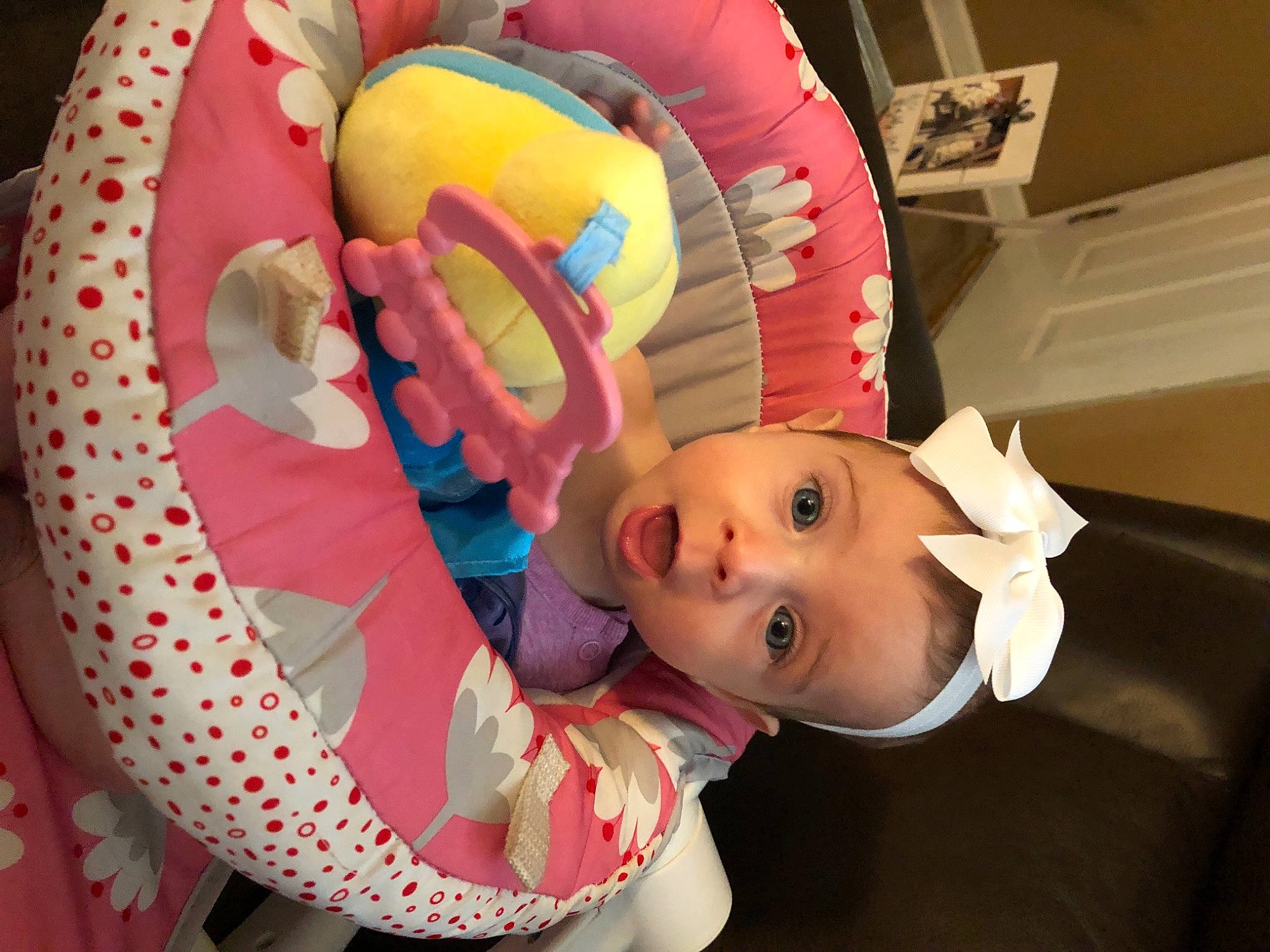 Avery joined the competition — help win amazing prizes! baby, baby_products, baby_toys, birth, child, infant_bed, person, pink, product, room, surprise, toddler