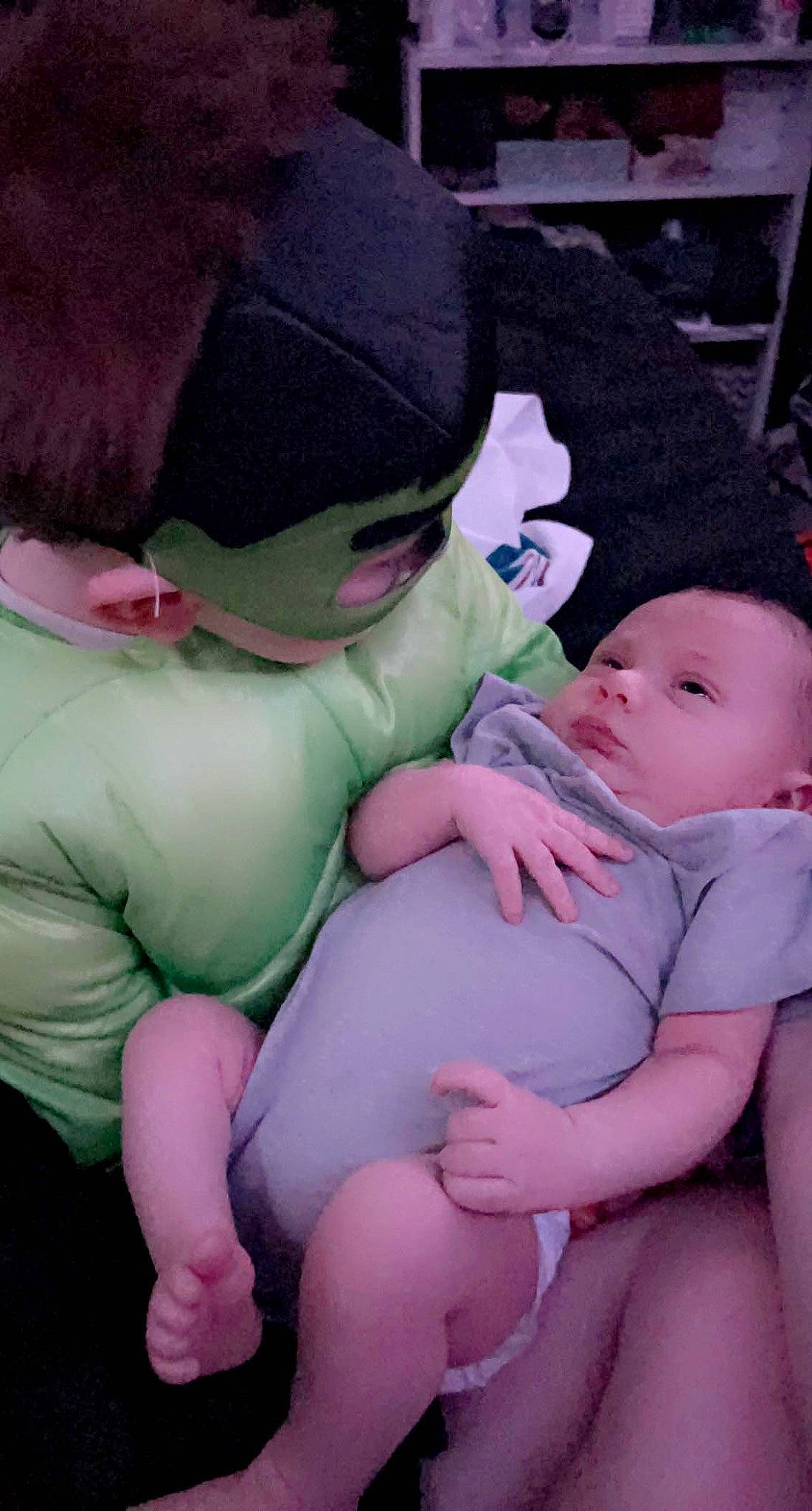 Dale is registered to the contest to win money with this photo: abdomen, arm, baby, baby_toddler_clothing, cheek, child, comfort, finger, fun, grass, lap, leg, mouth, people, person, pink, purple, skin, thigh, toddler