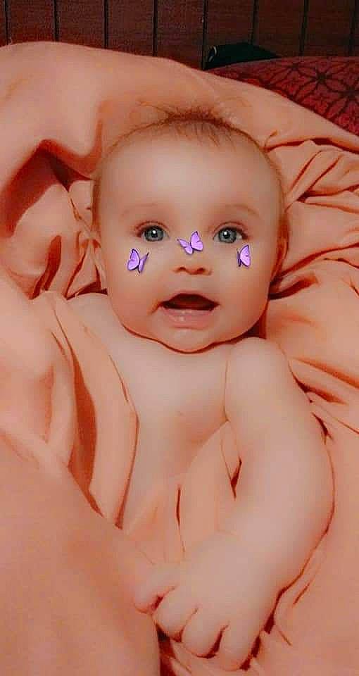Kenzie joined the competition — help win amazing prizes! arm, baby, bathing, cheek, chest, eyelash, finger, gesture, human_body, iris, jaw, lip, mouth, nose, person, pink, skin, smile, stomach, thumb