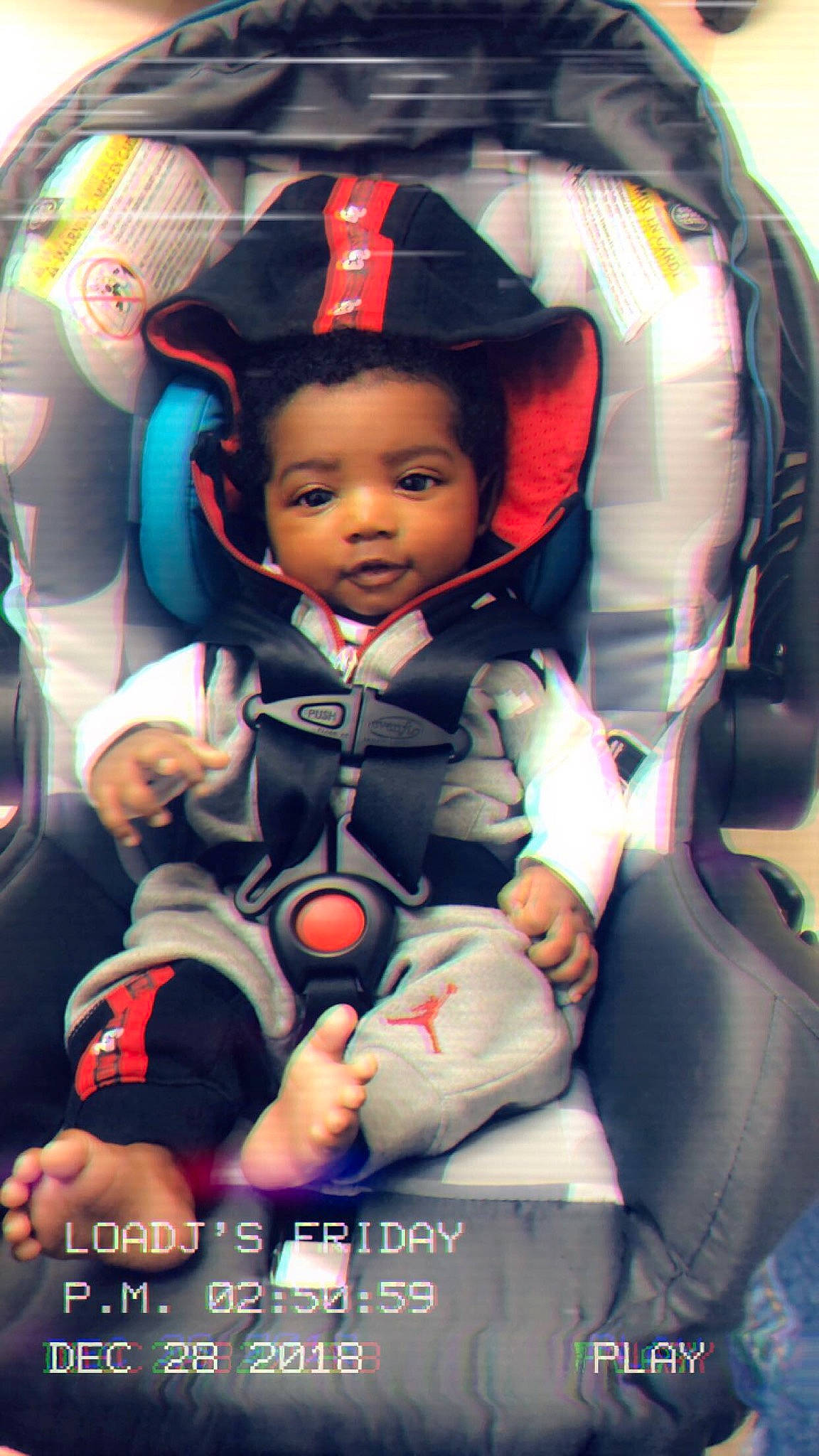 Antrone is registered to the contest to win money with this photo: car_seat, child, fun, girl, infant, person, product, toddler, toy