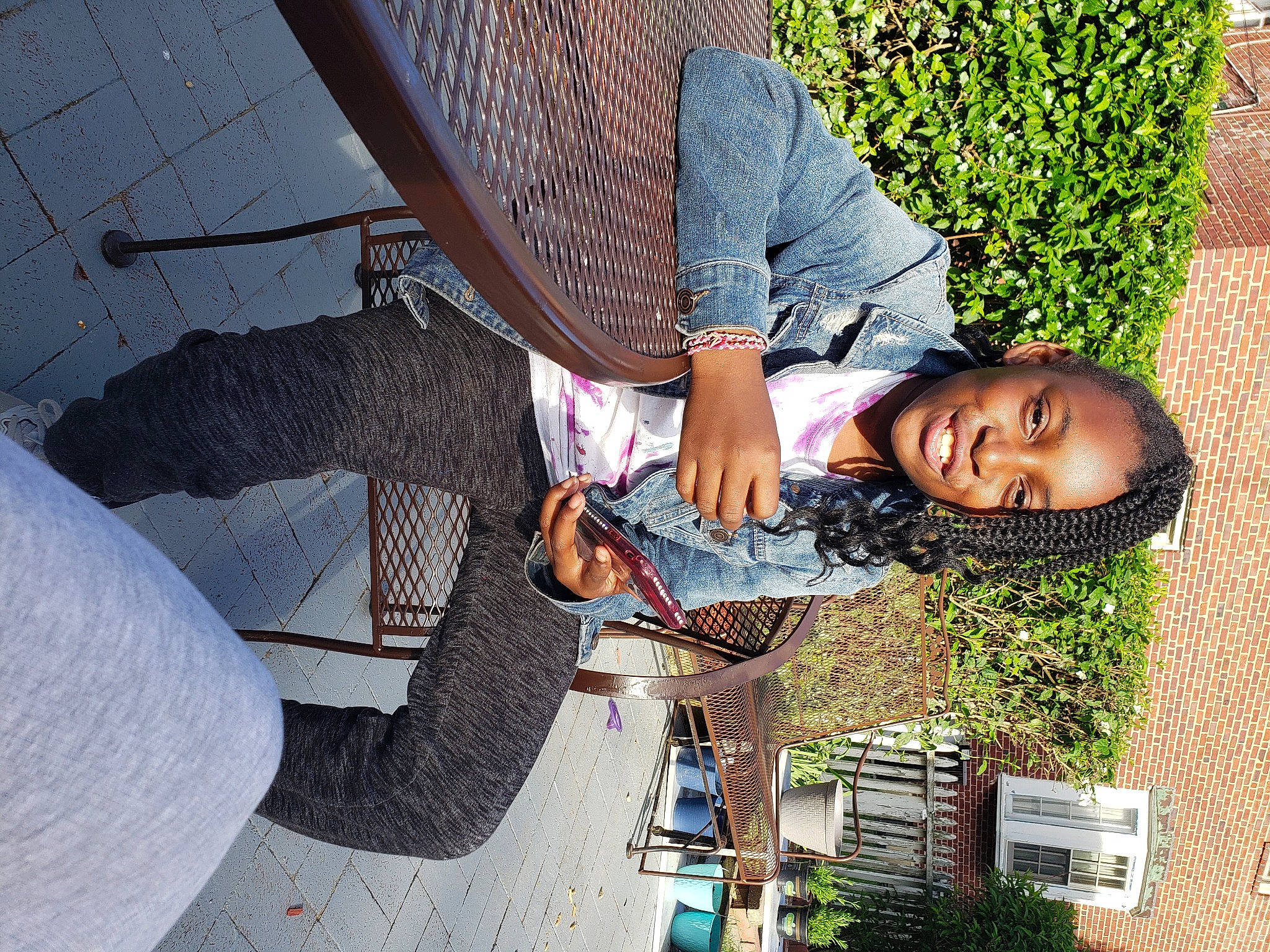 Aleah joined the competition — help win amazing prizes! adaptation, child, fun, glasses, hand, joy, leisure, person, plant, sitting, smile, tree, vacation