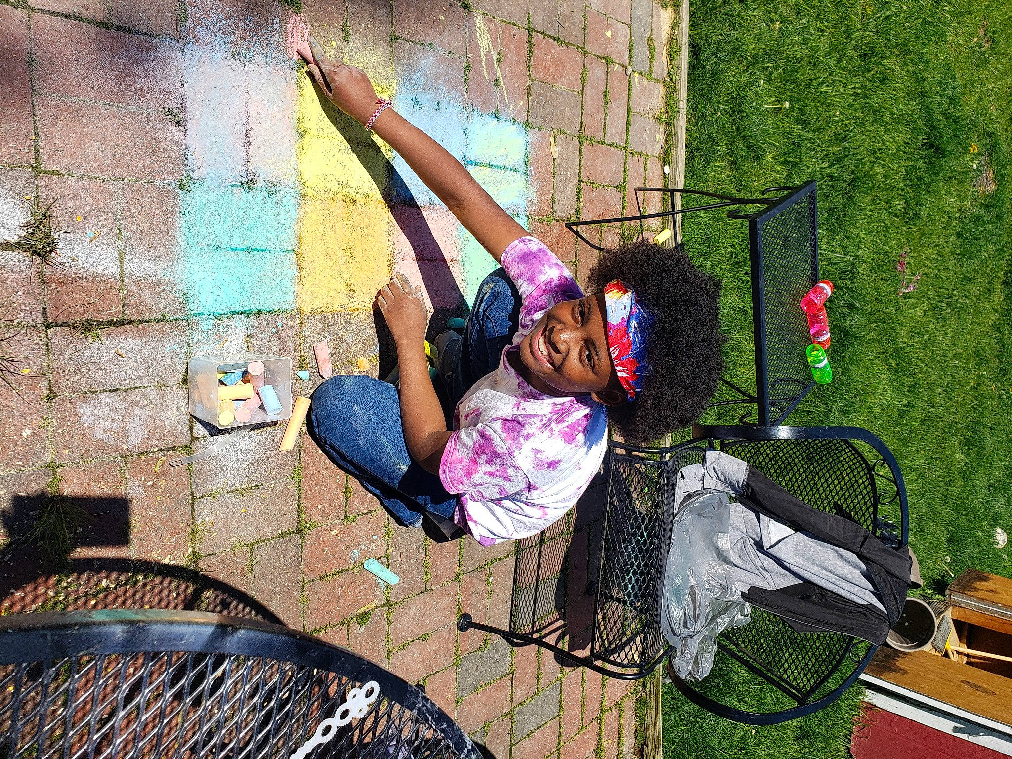 Aleah is registered to the contest to win money with this photo: adventure, fun, grass, headwear, joy, leisure, metal, person, plant, tree