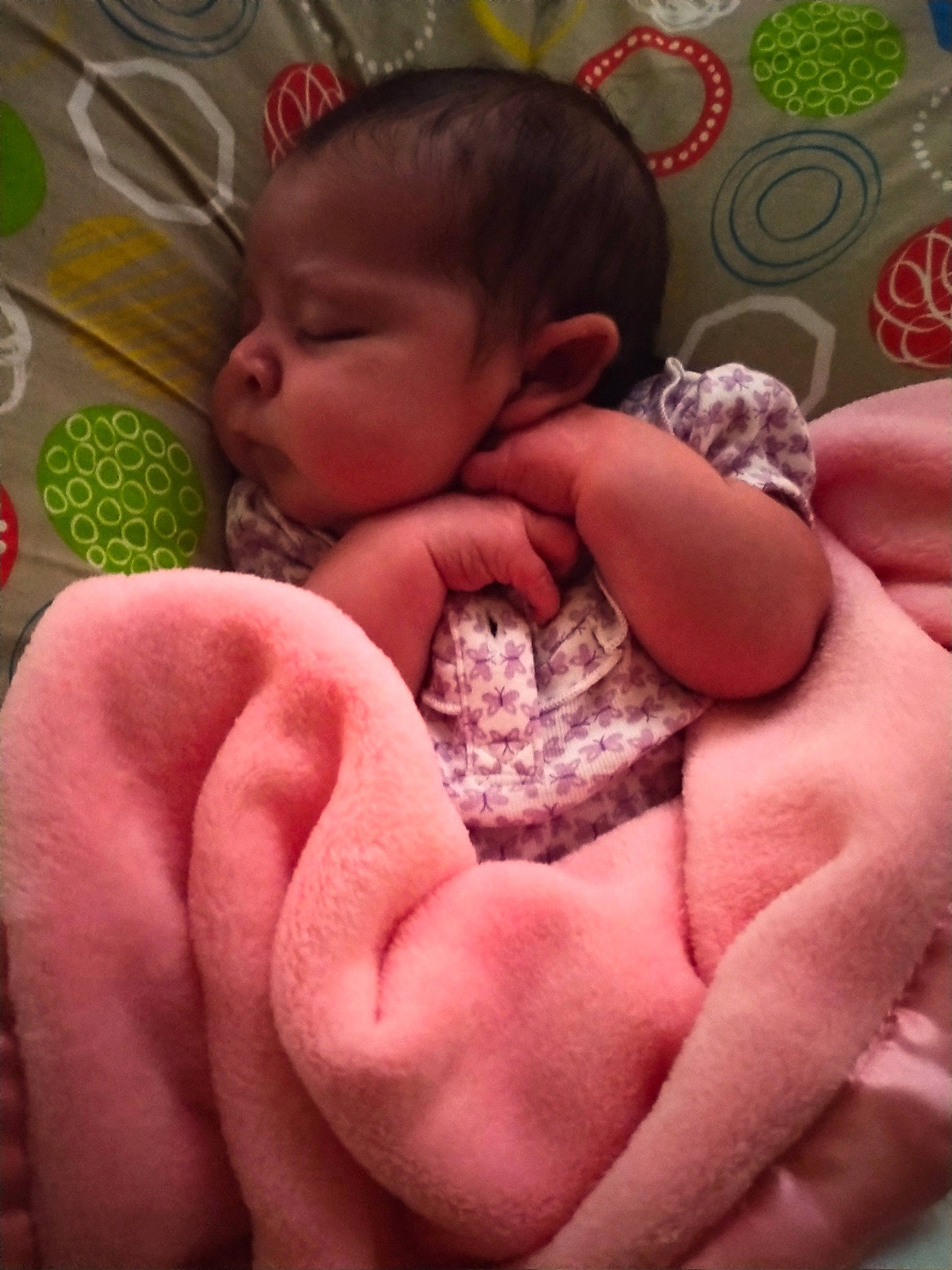 Elodie joined the competition — help win amazing prizes! arm, baby, baby_sleeping, baby_toddler_clothing, cheek, comfort, ear, finger, gesture, hand, human_body, lip, mouth, nail, nose, person, pink, skin, textile, thumb