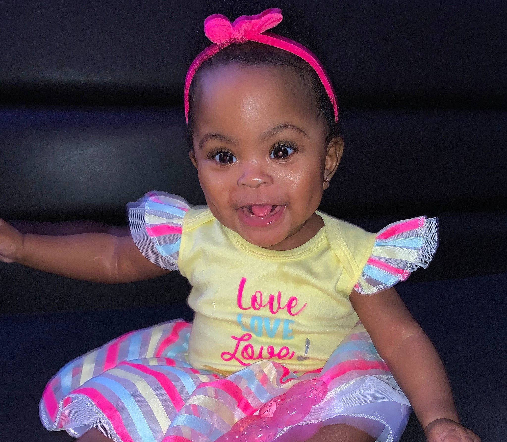 Italy joined the competition — help win amazing prizes! baby, baby_products, baby_toddler_clothing, cheek, child, clothing, ear, face, fashion_accessory, hair_accessory, happy, head, headband, headgear, joy, lip, person, pink, product, skin