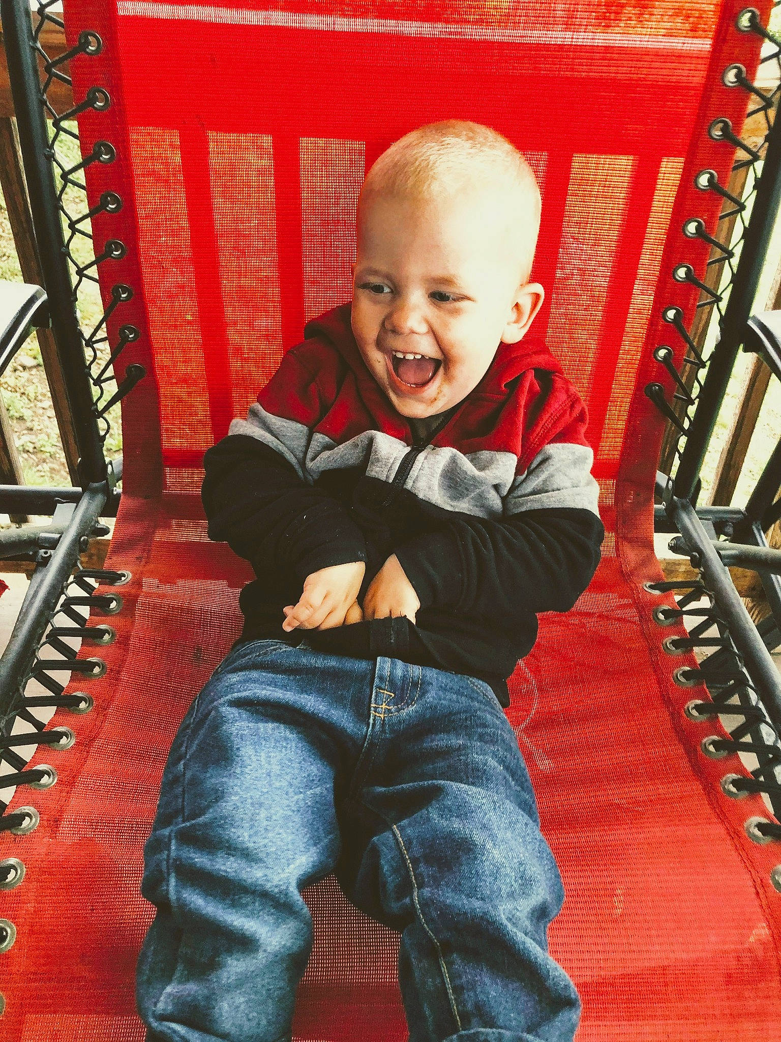 Haiden is registered to the contest to win money with this photo: child, person, sitting, smile, toddler