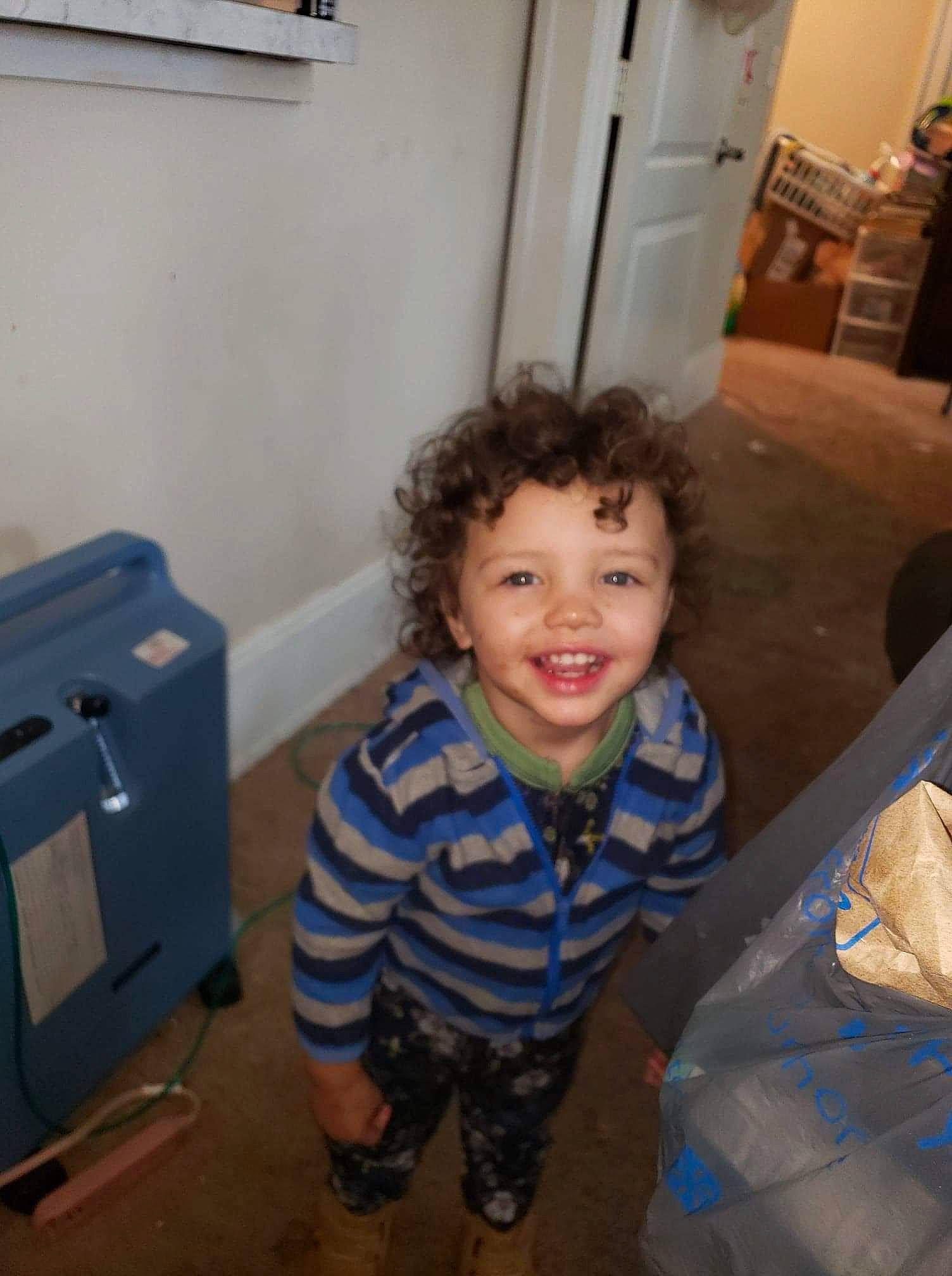 Jodie joined the competition — help win amazing prizes! child, electric_blue, floor, flooring, fun, gas, hardwood, joy, machine, office_equipment, office_supplies, peripheral, person, play, room, sitting, smile, standing, t_shirt, toddler