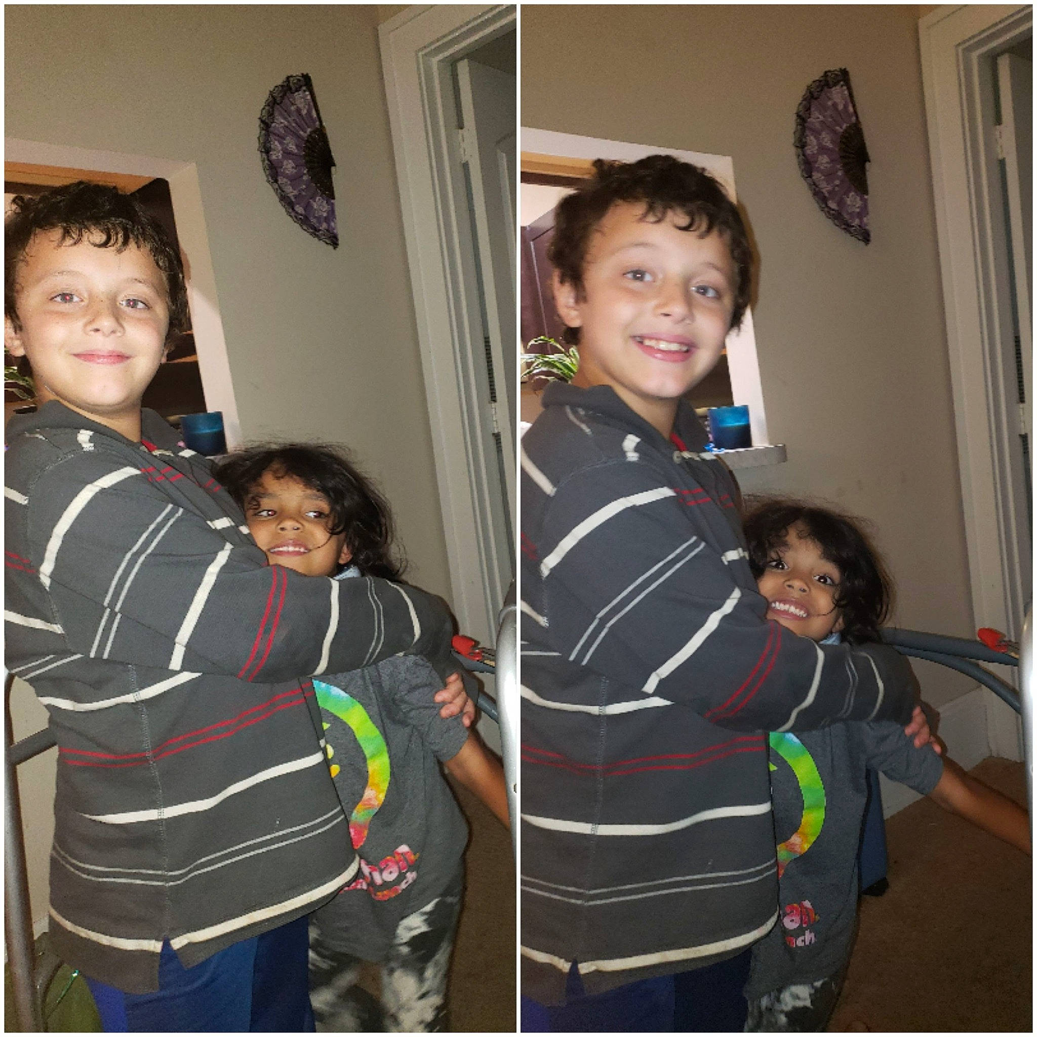 Xavier joined the competition — help win amazing prizes! child, couch, curtain, event, fun, gesture, happy, holiday, hoodie, joy, pattern, person, personal_protective_equipment, picture_frame, room, sharing, sleeve, smile, t_shirt, toddler