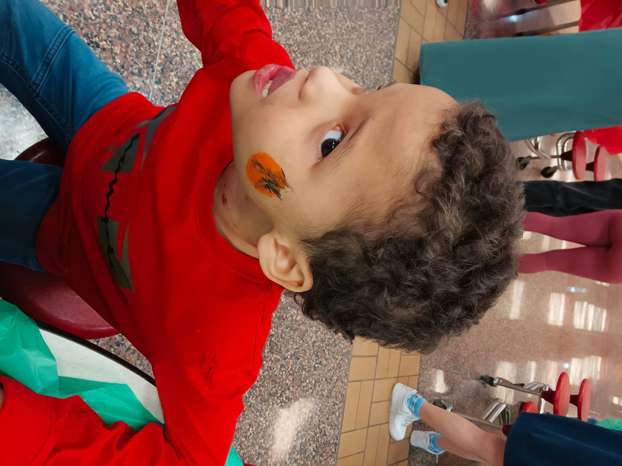 Jace is registered to the contest to win money with this photo: cheek, child, event, eyelash, fun, happy, leisure, mouth, person, play, recreation, textile, toddler