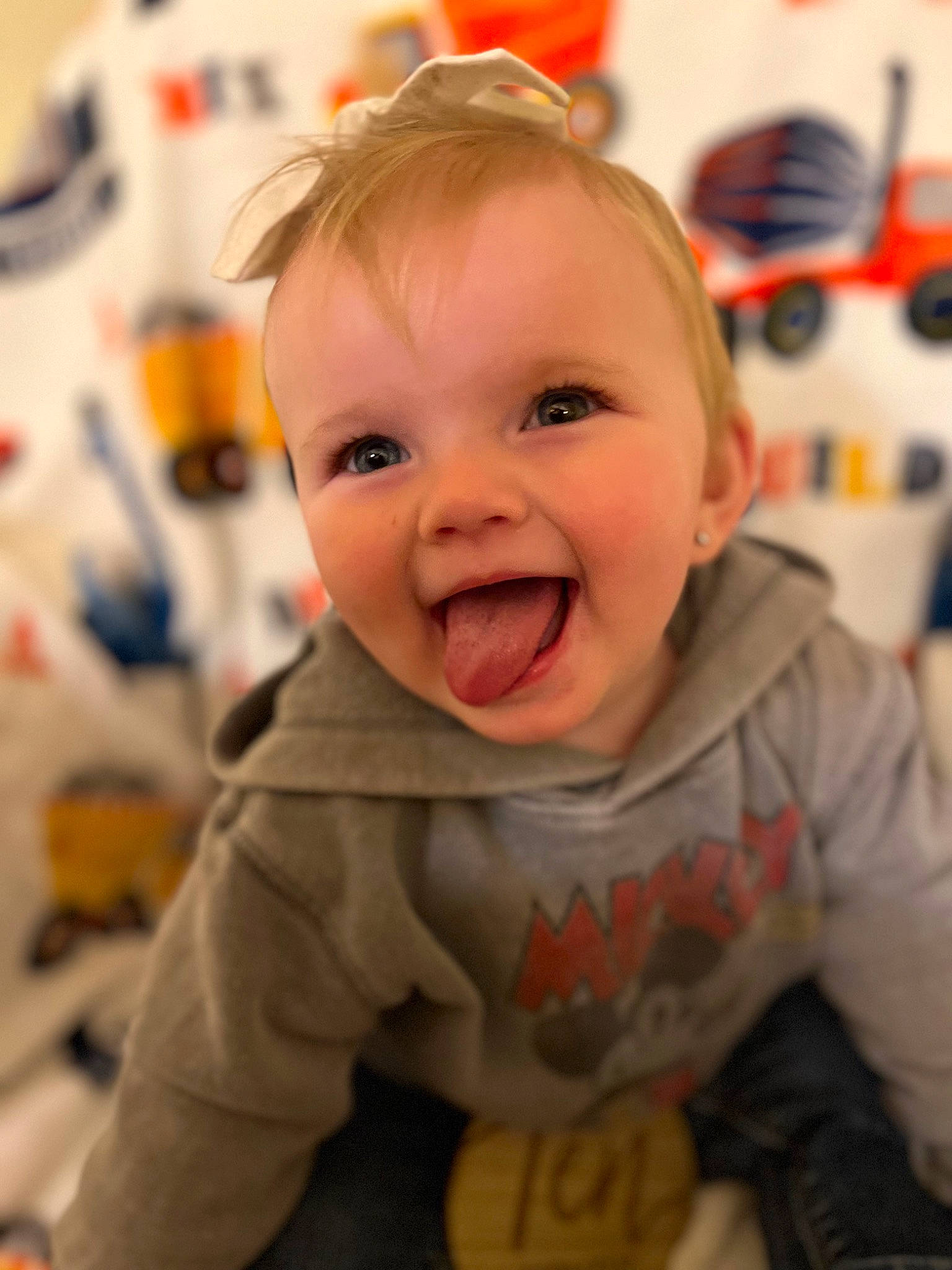 Billie joined the competition — help win amazing prizes! baby, baby_toddler_clothing, cheek, child, eye, face, fun, happy, head, iris, mouth, nose, orange, people, person, skin, sleeve, smile, snapshot, t_shirt