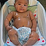 Del'Siah is registered to the contest to win money with this photo: baby, bath, bathtub, child, comfort, curious, cute, diaper, glistening, human, indoor, infant, person, plush, relaxing, seat, skin, toddler, water, wet