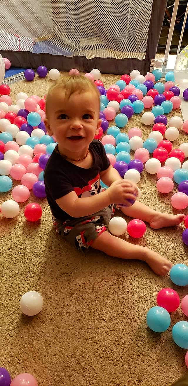 Axel joined the competition — help win amazing prizes! baby, baby_playing_with_toys, ball, ball_pit, balloon, beauty, child, clothing, event, fun, happy, joy, leisure, people, person, photograph, play, smile, snapshot, toddler