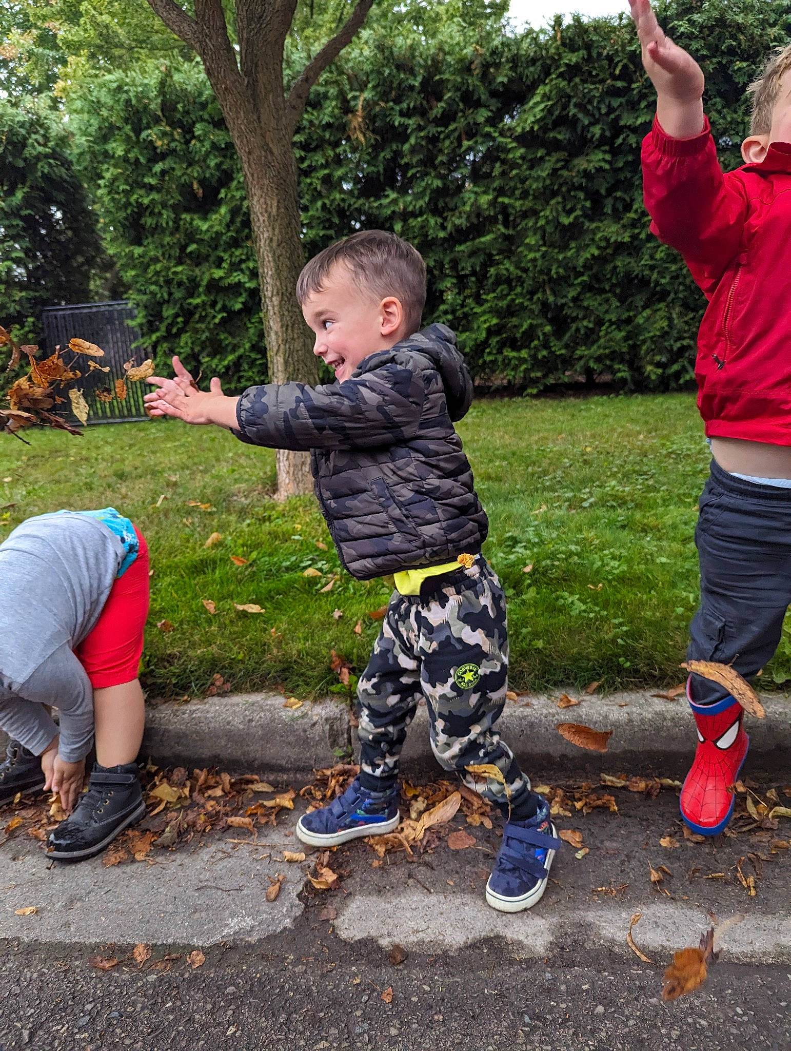 Remington joined the competition — help win amazing prizes! asphalt, baby, fun, grass, happy, joy, leisure, people_in_nature, person, plant, play, recreation, sandal, shoe, shorts, sitting, sneakers, soil, t_shirt, toddler