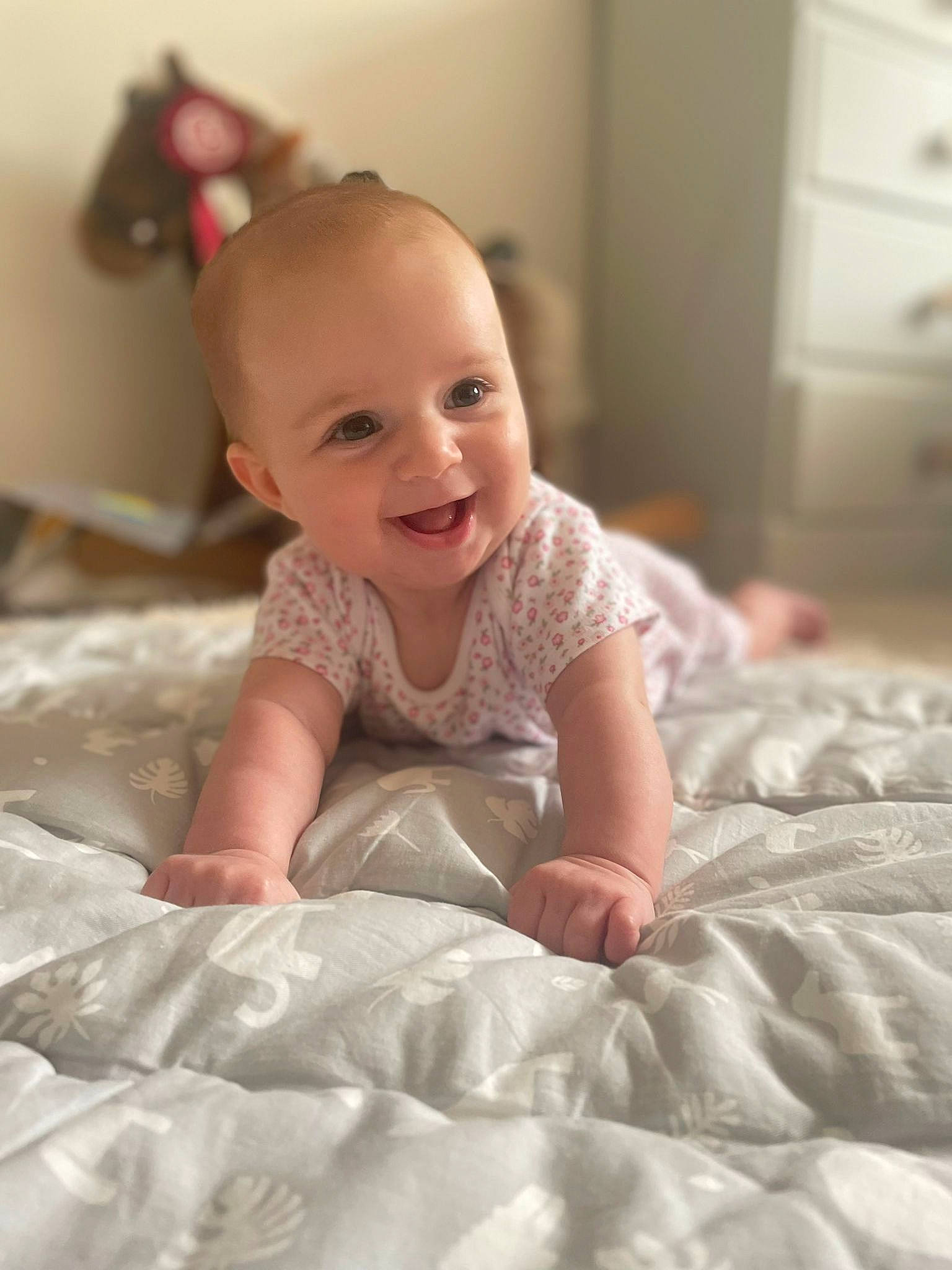 Margot joined the competition — help win amazing prizes! baby, baby_toddler_clothing, cabinetry, cheek, chin, comfort, eye, face, finger, flash_photography, floor, flooring, happy, head, iris, mouth, person, pink, skin, sleeve