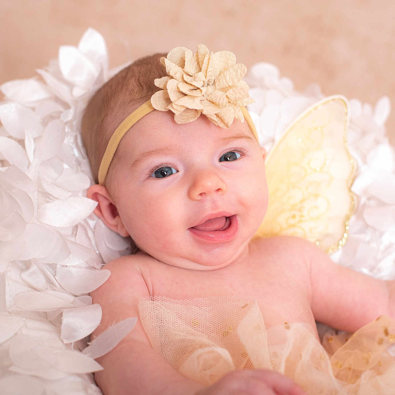Riley is registered to the contest to win money with this photo: accessories, baby, bodypart, bonnet, clothing, dress, face, finger, flower, flowerarrangement, flowerbouquet, hand, hat, head, headband, newborn, person, photography, plant, portrait