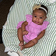 April joined the competition — help win amazing prizes! accessories, baby, bed, clothing, couch, crib, cushion, dress, face, footwear, furniture, hat, head, homedecor, infantbed, person, photography, portrait, sandal, sitting