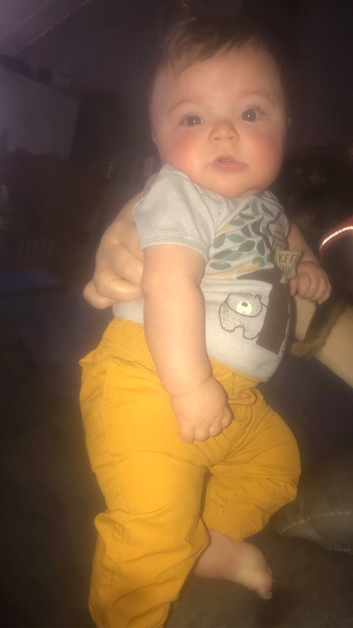 Kingston is registered to the contest to win money with this photo: arm, cheek, eye, face, finger, gesture, hand, head, human_body, iris, joint, leg, mouth, muscle, nose, organ, person, skin, sleeve, stomach