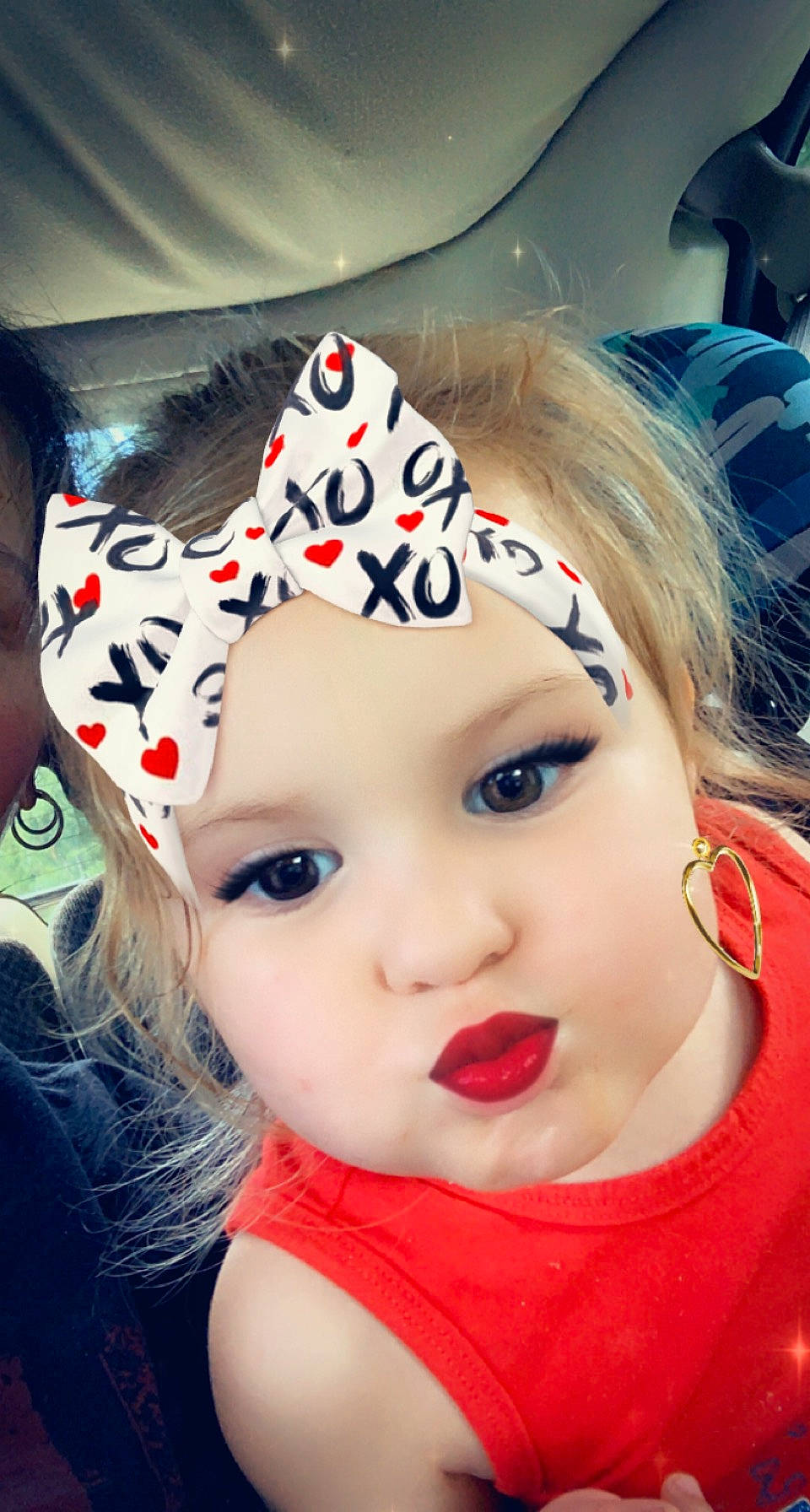River joined the competition — help win amazing prizes! bangs, beauty, black_hair, cap, child, cool, costume_hat, eyebrow, eyelash, eyewear, happy, hat, headgear, headwear, lip, lipstick, mouth, nose, pattern, person