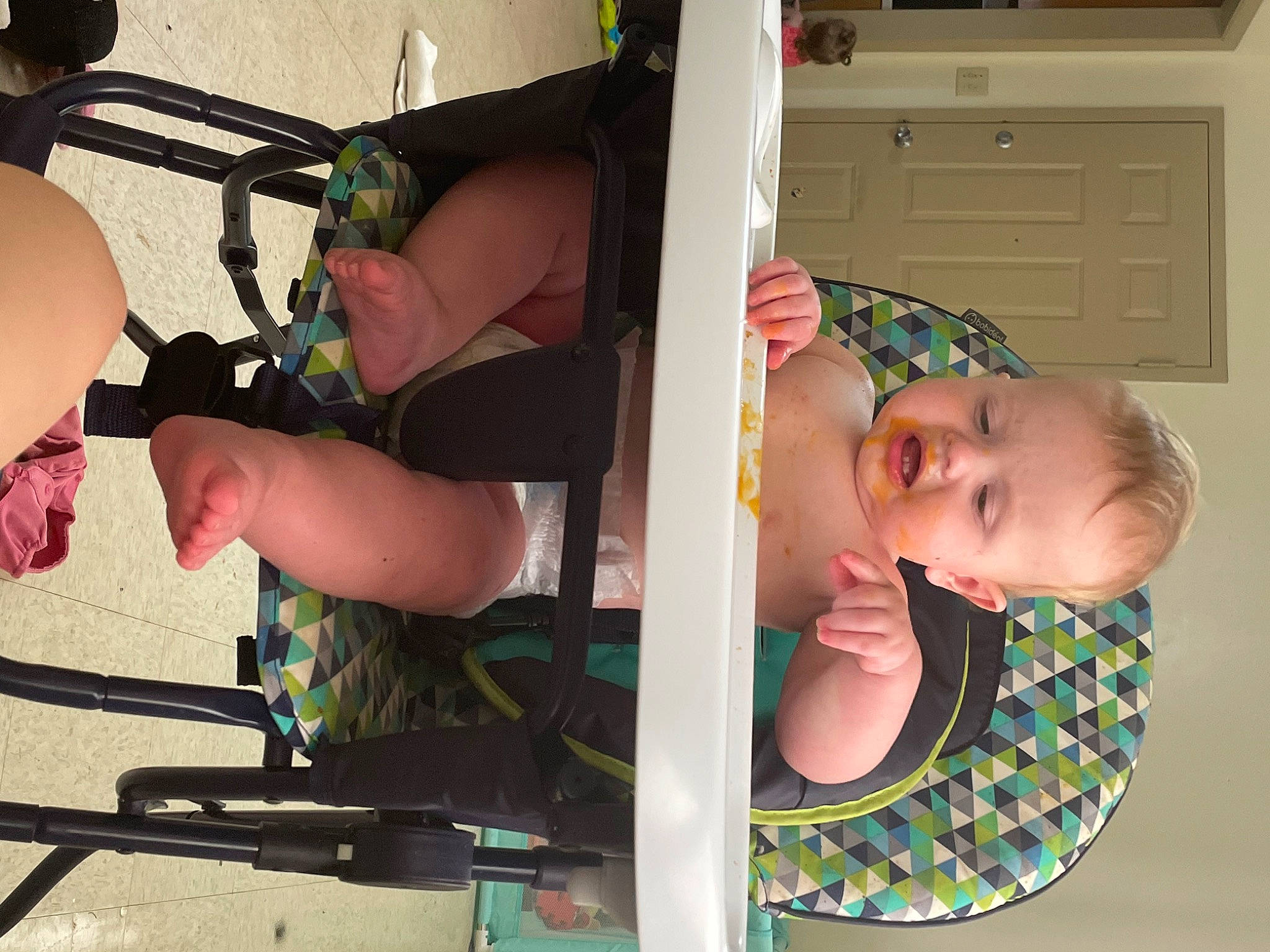 Benjamin joined the competition — help win amazing prizes! arm, baby, baby_products, baby_safety, baby_toddler_clothing, chair, child, comfort, fun, leisure, light_switch, person, product, room, thigh, toddler