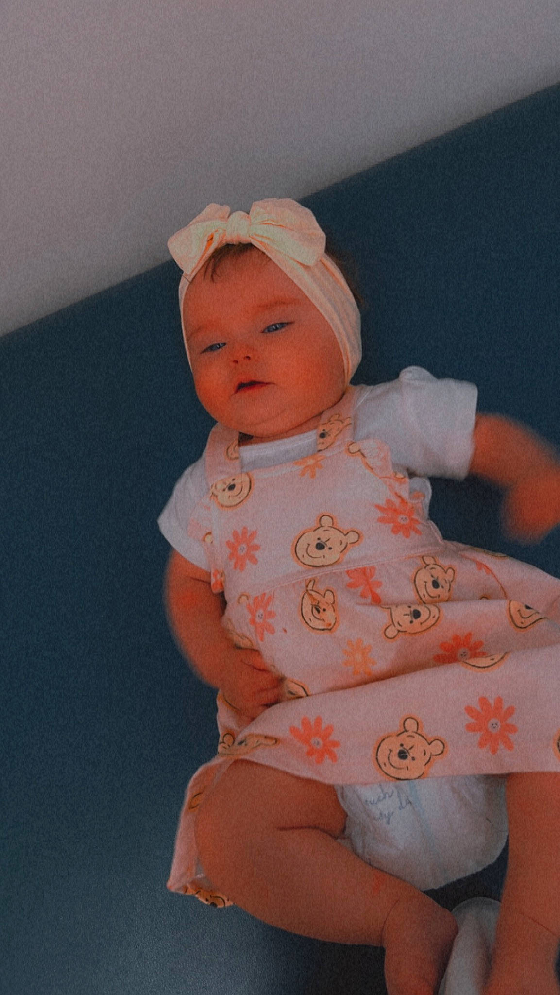 Kyra joined the competition — help win amazing prizes! baby, baby_toddler_clothing, cap, cheek, child, chin, comfort, dress, face, fun, happy, human_body, human_leg, lip, peach, person, skin, sleeve, smile, thigh