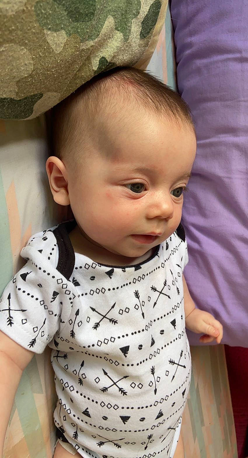 Paxton is registered to the contest to win money with this photo: baby, baby_toddler_clothing, cheek, chin, collar, dress, eye, eyebrow, eyelash, happy, head, iris, lip, neck, nose, person, skin, sleeve, smile, toddler