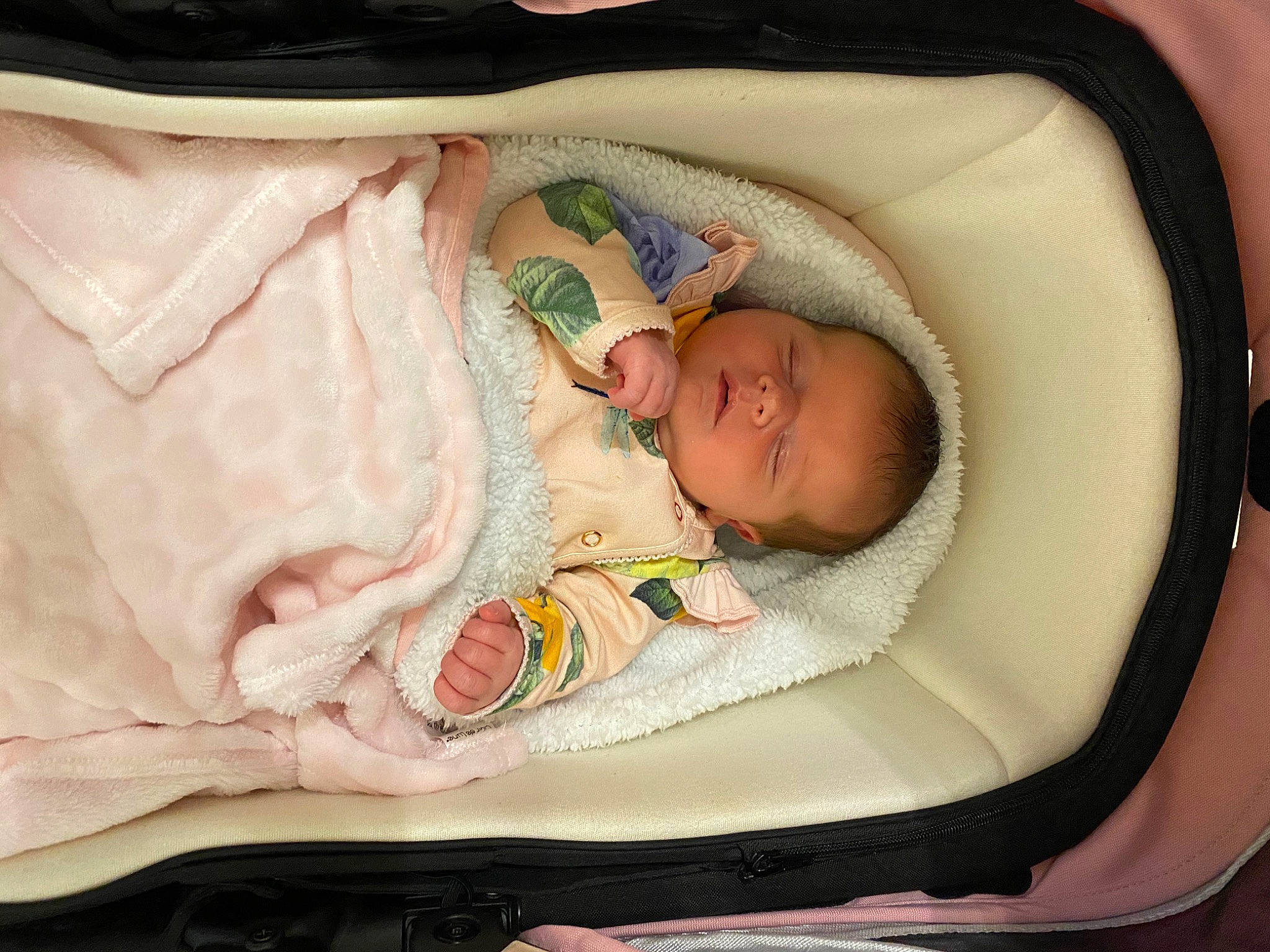 Lily-rose joined the competition — help win amazing prizes! baby, baby_carriage, baby_safety, baby_sleeping, baby_toddler_clothing, cheek, comfort, eye, face, finger, hand, head, headgear, human_body, infant_bed, person, product, skin, sleeve, textile