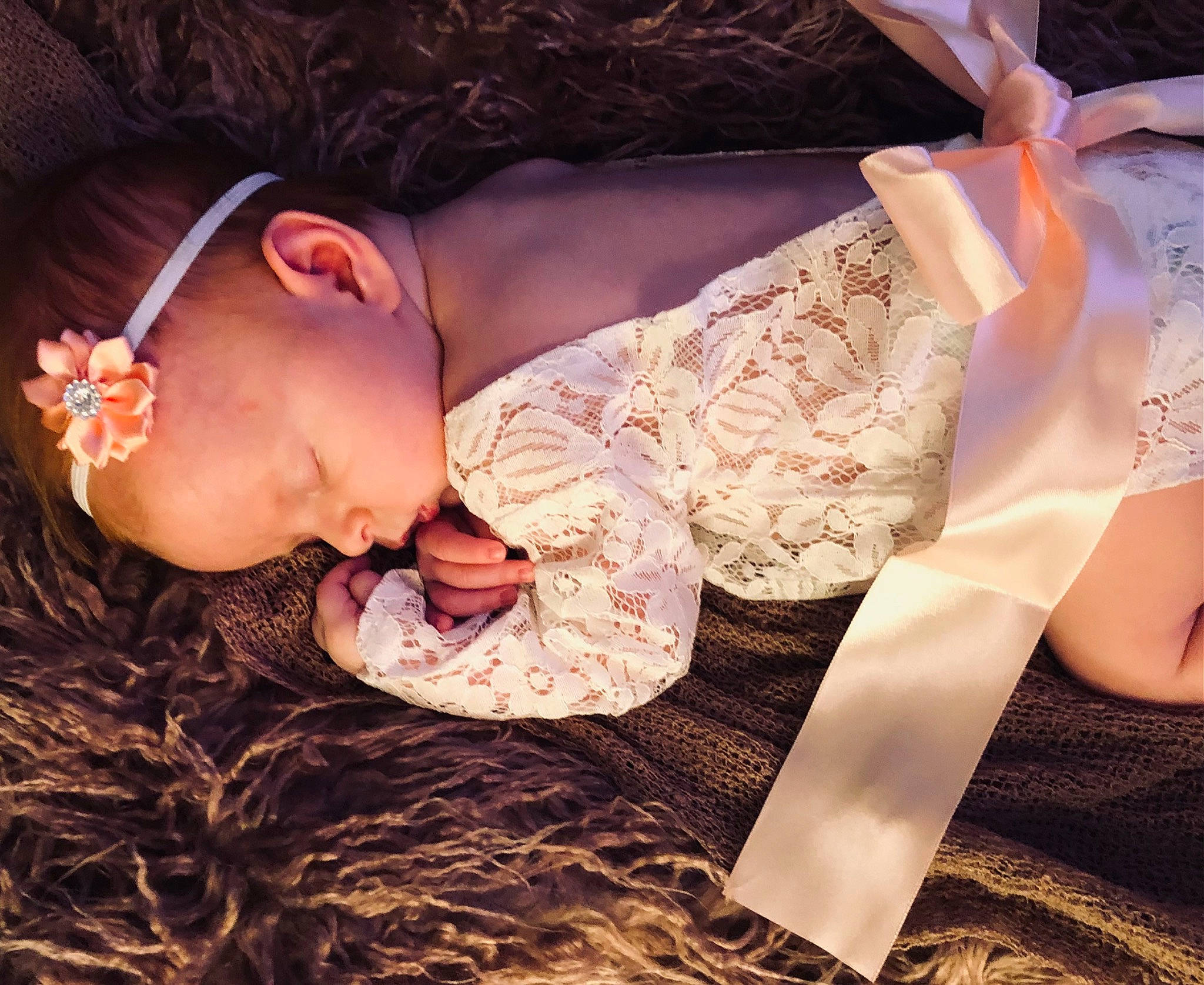 Georgie joined the competition — help win amazing prizes! arm, baby, baby_toddler_clothing, black_hair, cool, dress, eyelash, finger, hand, happy, headpiece, human_body, long_hair, neck, person, pink, plant, shoulder, skin, thigh