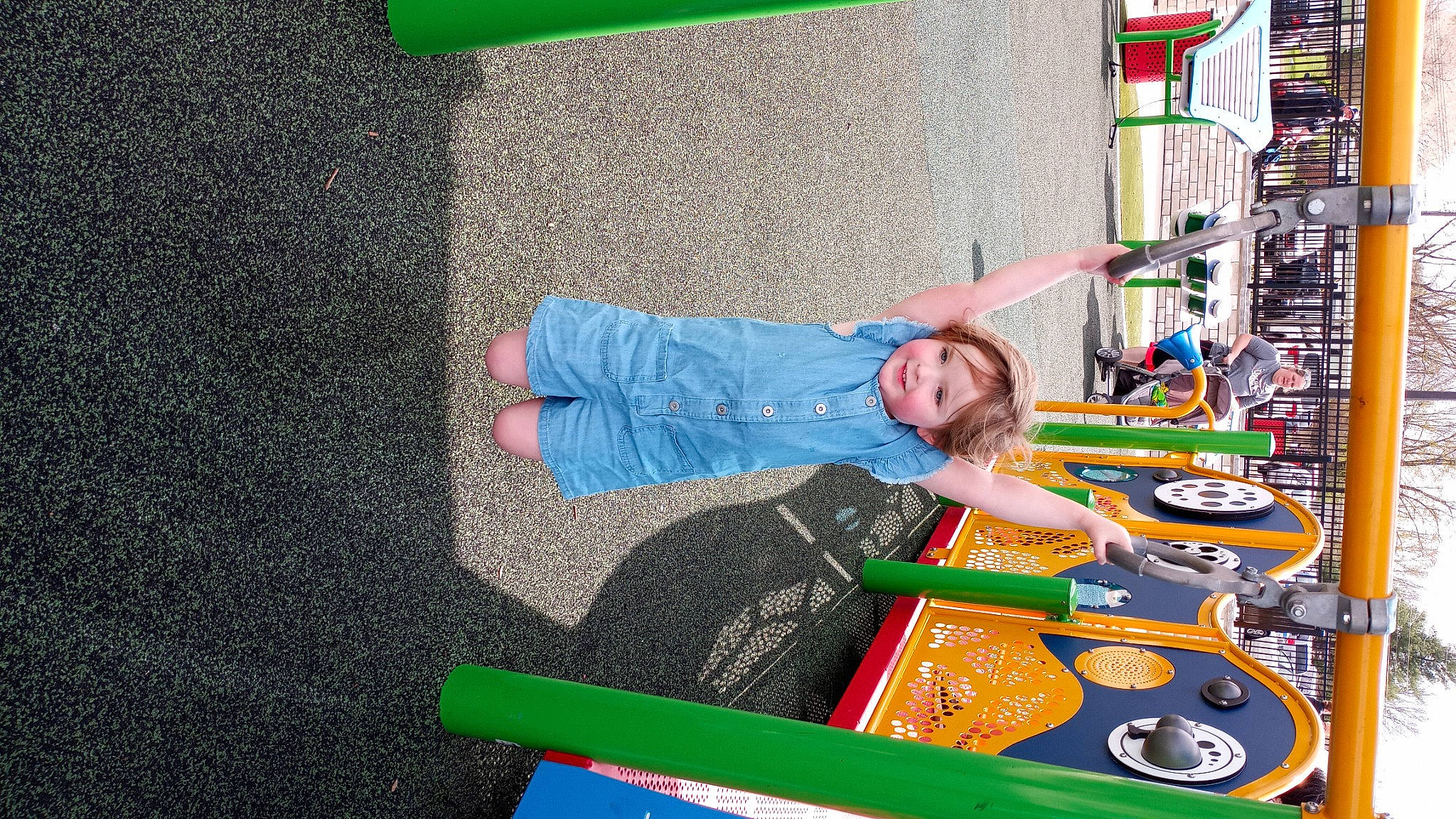 Natalee joined the competition — help win amazing prizes! child, city, electric_blue, flooring, fun, grass, indoor_games_and_sports, joy, leisure, machine, person, play, recreation, recreation_room, room, sitting, t_shirt, toddler, toy, toy_vehicle