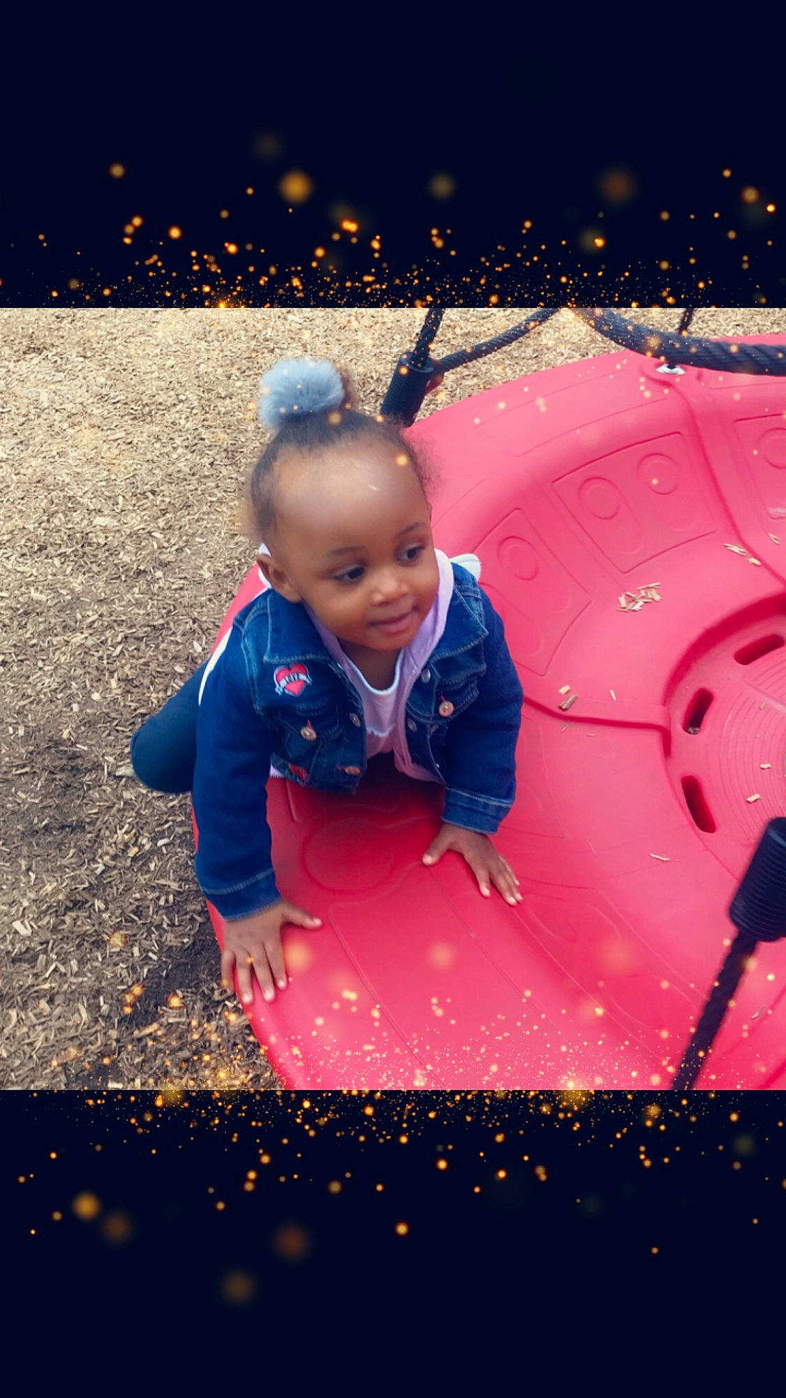 Danyla is registered to the contest to win money with this photo: child, city, curious, fun, happy, leisure, magenta, outdoor_play_equipment, person, photography, pink, play, playground, public_space, red, sky, smile, space, toddler, water
