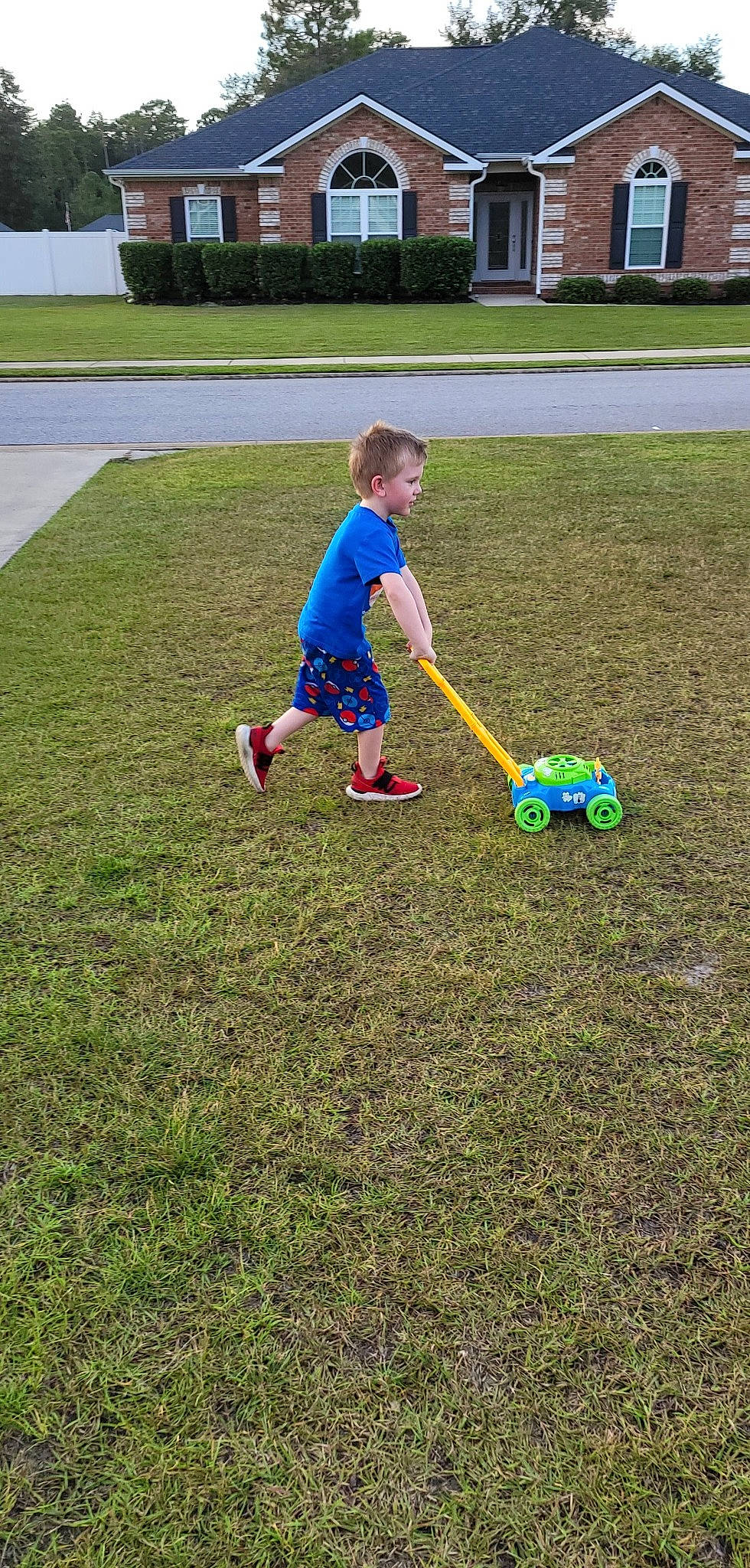Dillon joined the competition — help win amazing prizes! asphalt, driveway, fun, games, garden, garden_tool, gardening, grass, grassland, landscaping, lawn, leisure, people_in_nature, person, plant, recreation, shorts, soil, tire, toddler
