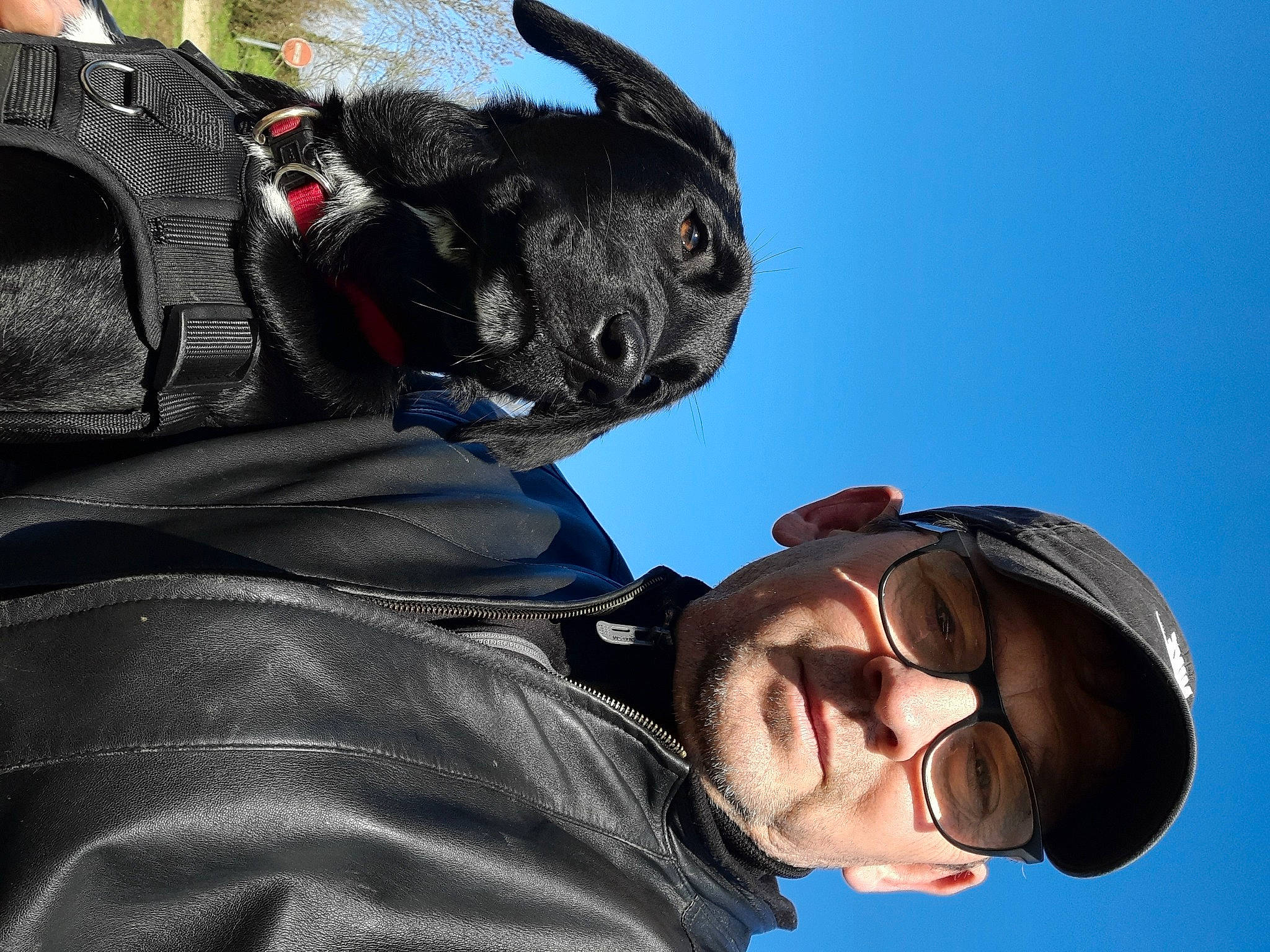 Cody participe au concours pour gagner de l'argent avec cette photo : automotive_tire, bag, bird_of_prey, eyewear, fun, fur, gesture, happy, headgear, helmet, personal_protective_equipment, sky, travel, vision_care