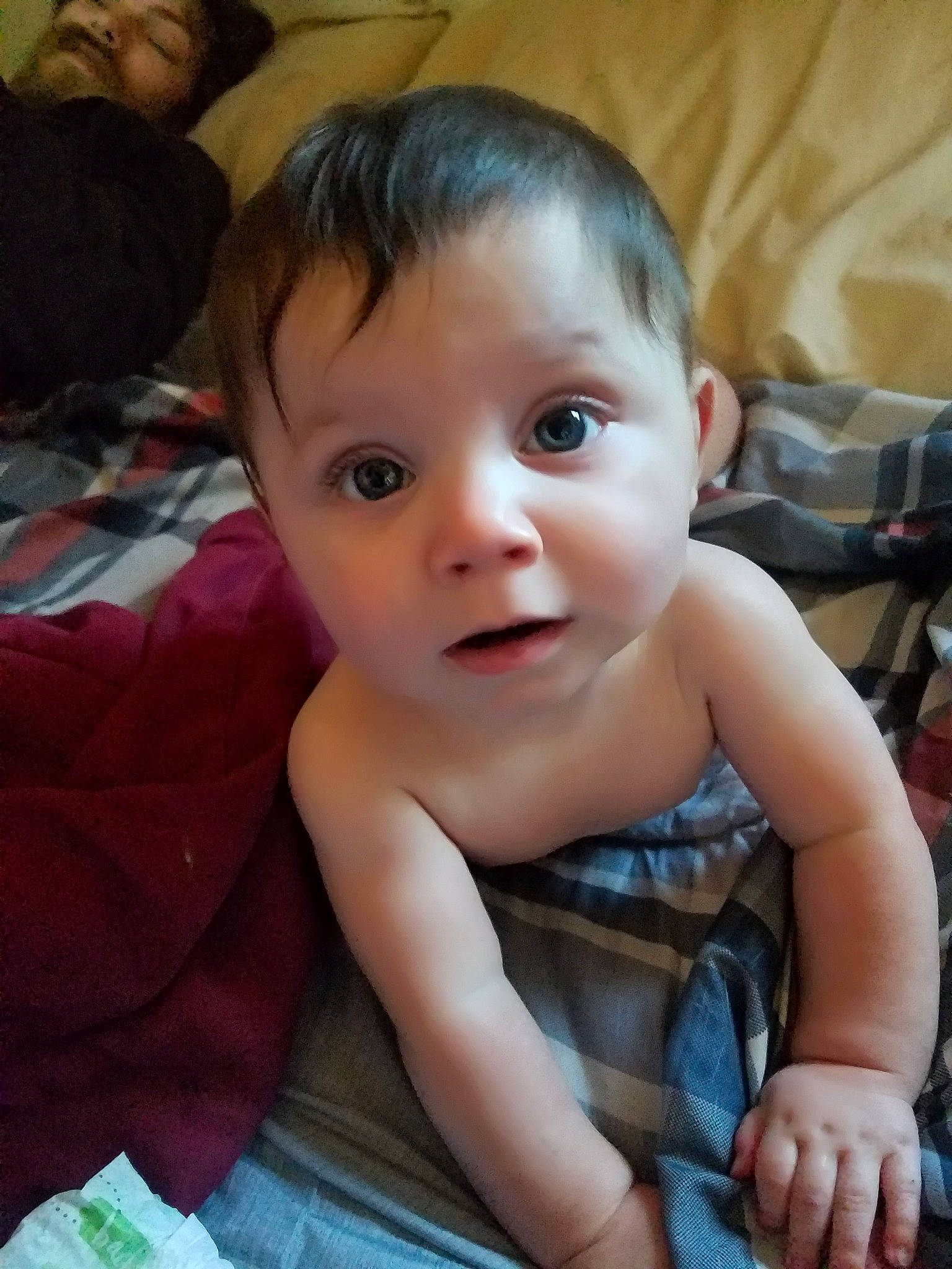 Rourke joined the competition — help win amazing prizes! boy, cheek, child, chin, eye, face, finger, forehead, girl, hand, head, human_hair_color, infant, iris, mouth, nose, person, skin, smile, surprise