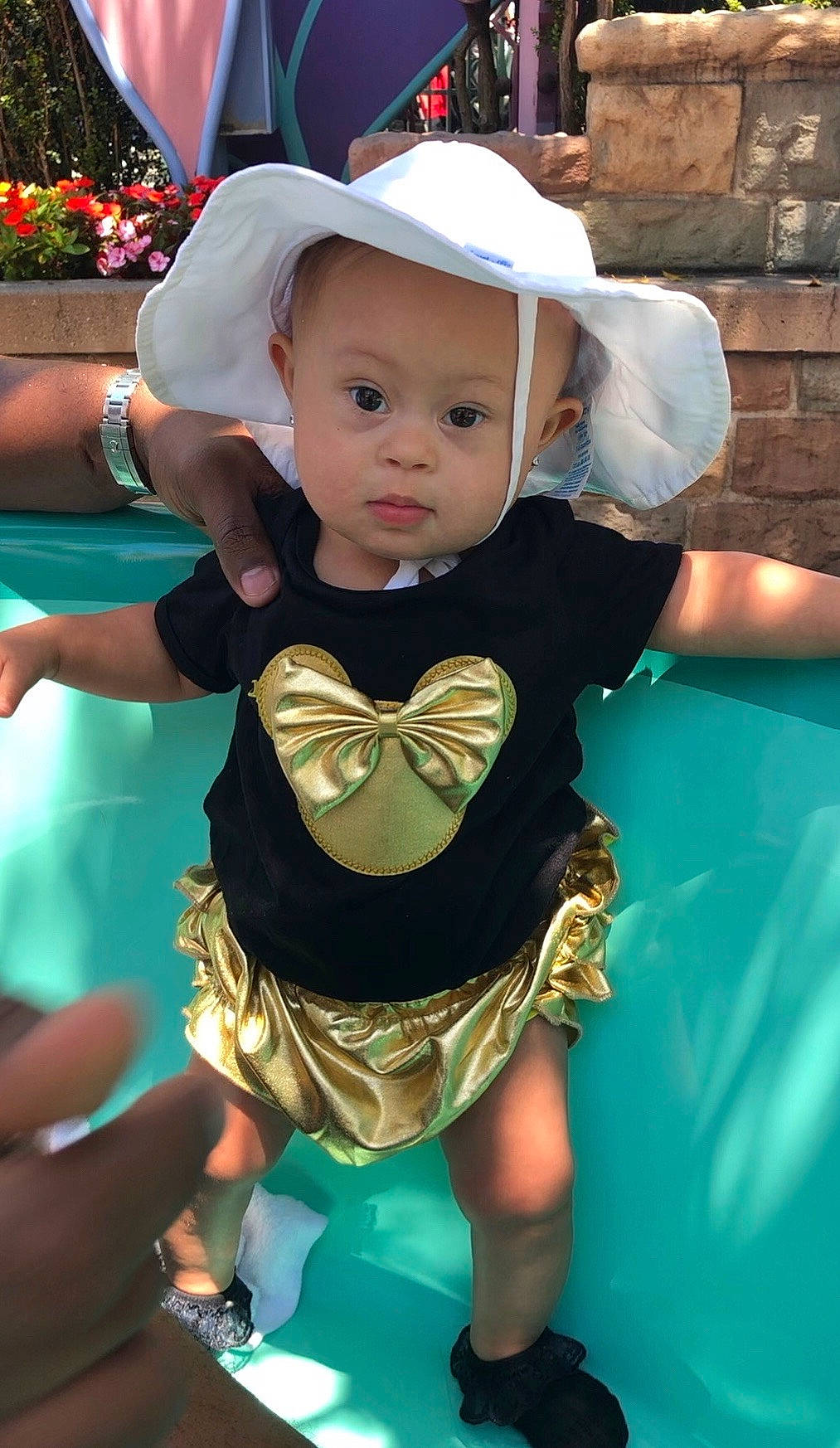 Aaleyah is registered to the contest to win money with this photo: child, costume, fun, headgear, person, smile, toddler