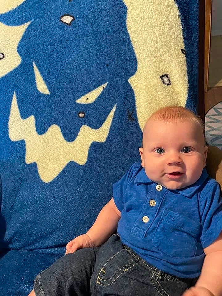 Zane joined the competition — help win amazing prizes! art, azure, baby, baby_toddler_clothing, black, blue, cool, electric_blue, facial_expression, finger, gesture, hairstyle, happy, pattern, person, photograph, sleeve, t_shirt, textile, toddler