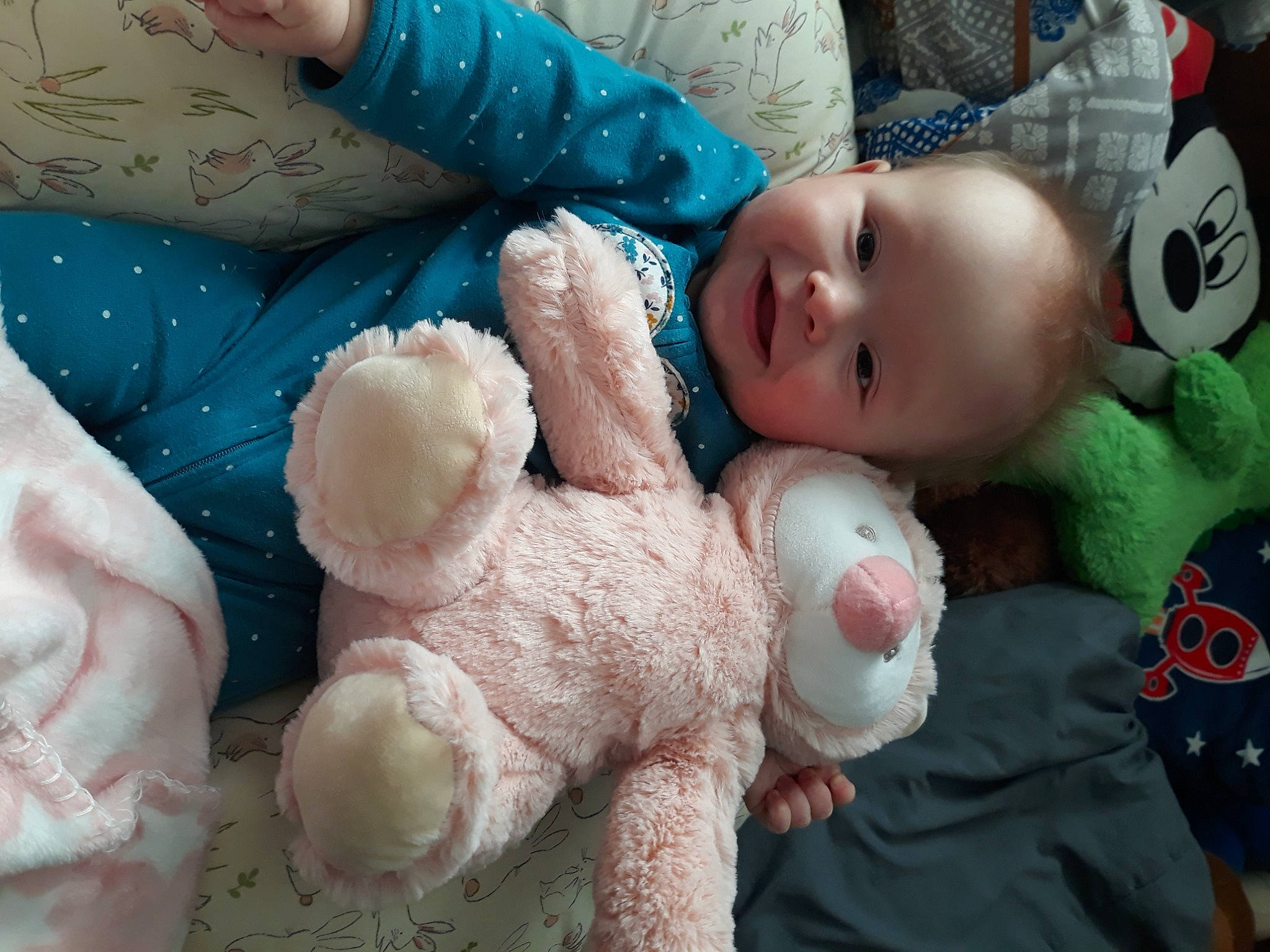 Charlotte joined the competition — help win amazing prizes! baby, cheek, child, creative_arts, doll, eyelash, finger, gesture, linens, nail, pattern, people, person, pink, plush, skin, stuffed_toy, textile, toy, wool