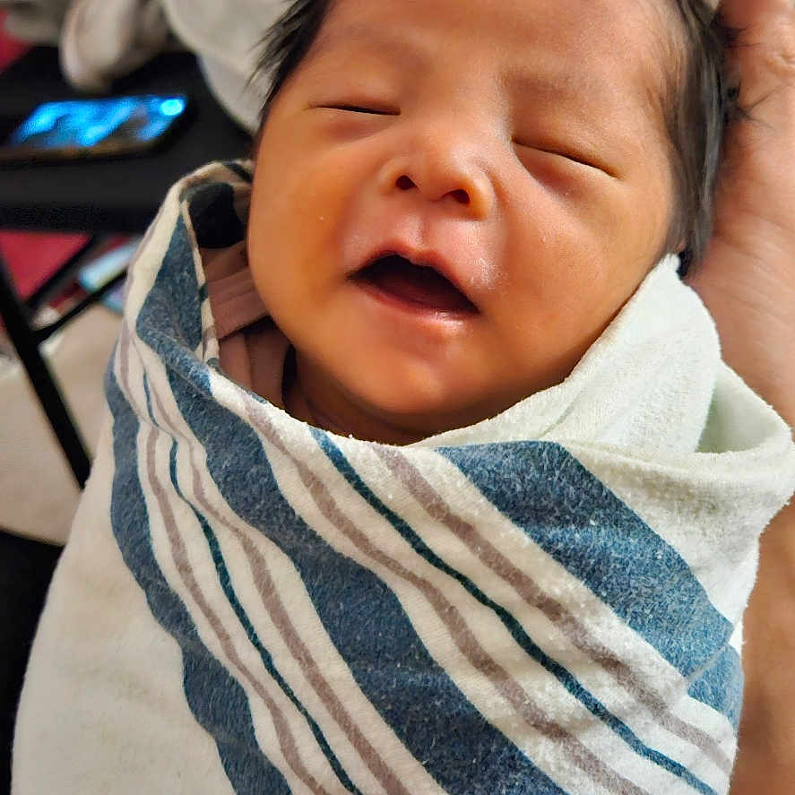 Charlotte joined the competition — help win amazing prizes! adult, architecture, baby, bed, blanket, bodypart, building, face, furniture, head, homedecor, hospital, male, man, newborn, person, photography, portrait, sleeping, towel