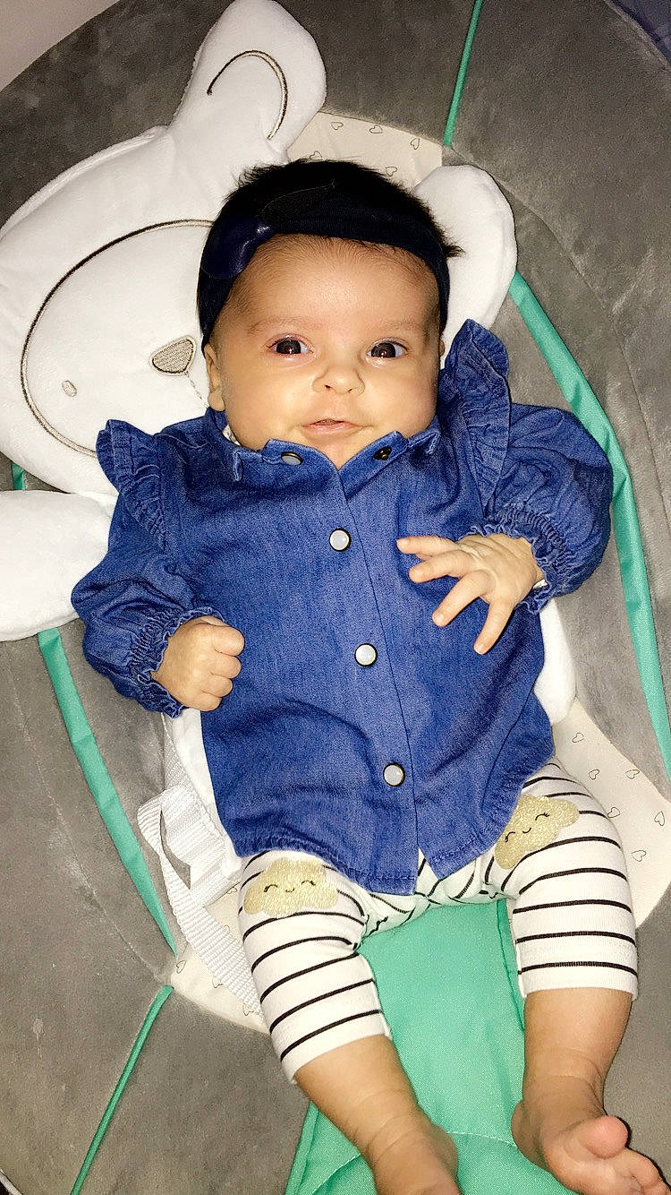 Julianna participe au concours pour gagner de l'argent avec cette photo : boy, child, fun, girl, headgear, human, infant, jeans, outerwear, person, product, sitting, skin, smile, textile, toddler