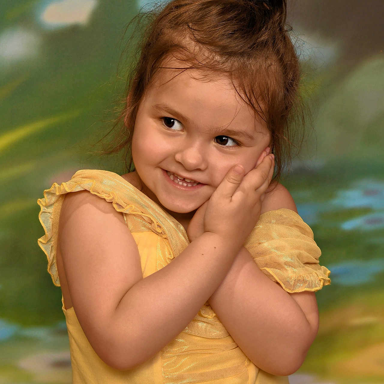 Melody joined the competition — help win amazing prizes! bodypart, child, clothing, dress, eveningdress, face, fashion, female, finger, formalwear, girl, gown, hand, happy, head, mouth, person, photography, portrait, smile