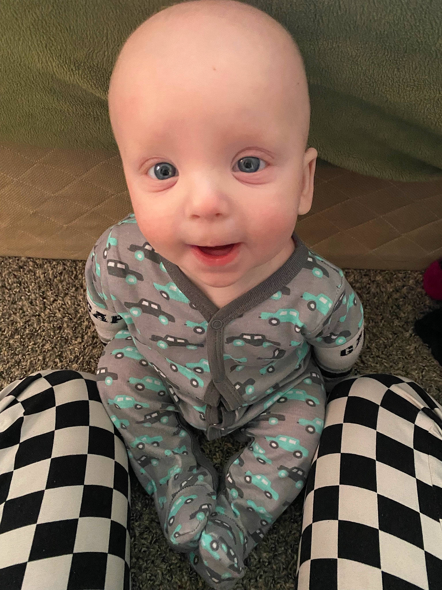 Klayton joined the competition — help win amazing prizes! baby, baby_toddler_clothing, cheek, child, comfort, cool, flooring, fun, grass, hairstyle, happy, iris, linens, mammal, nose, pattern, person, sleeve, smile, toddler