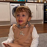 Esme-Ella is registered to the contest to win money with this photo: accessories, appliance, cabinet, clothing, device, electricaldevice, face, furniture, head, indoors, interiordesign, jewelry, kitchen, necklace, person, photography, portrait, sitting, washer, wood