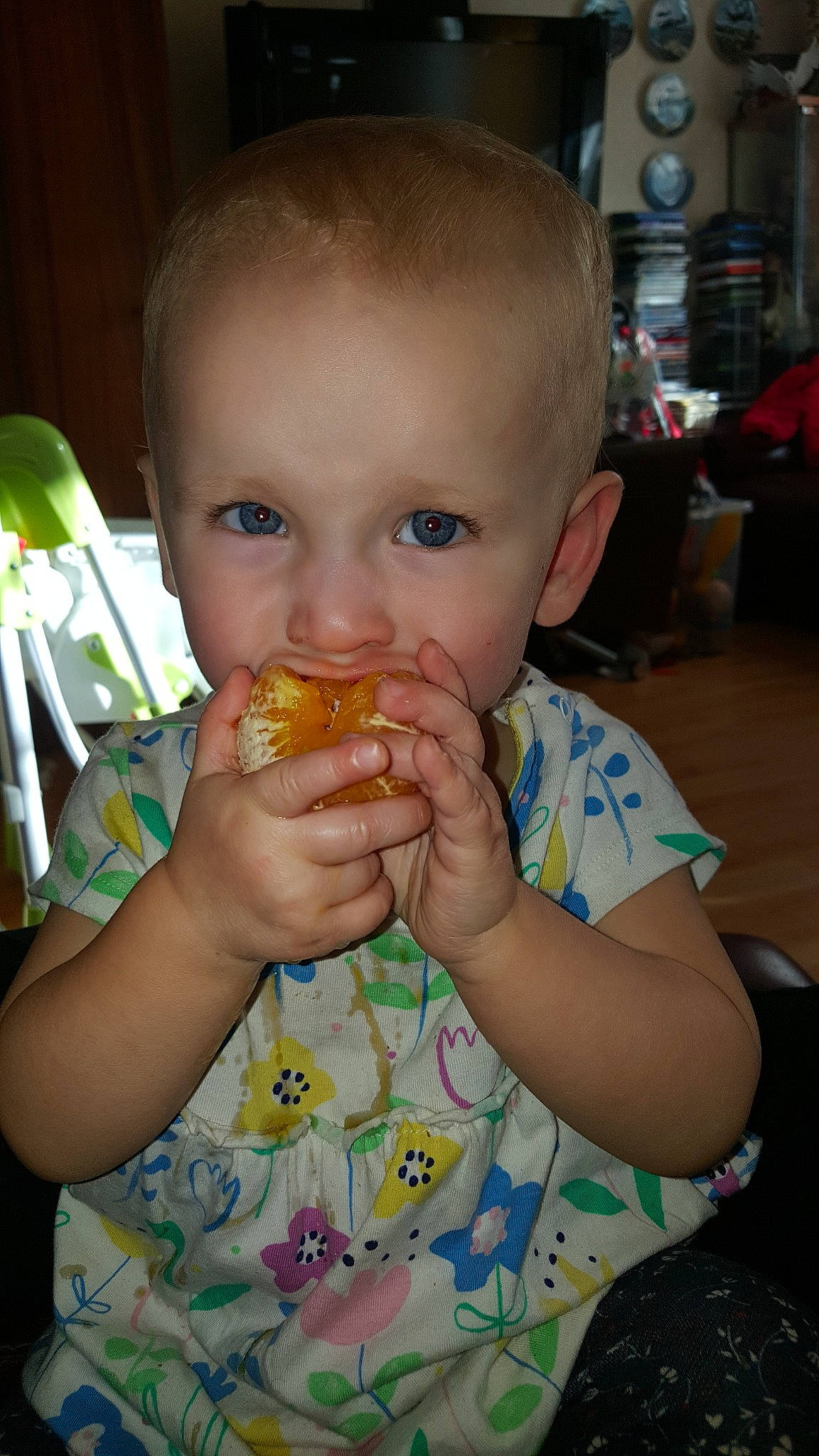 Lilly-rose joined the competition — help win amazing prizes! baby, baby_food, child, comfort_food, eating, face, food, joy, person, side_dish, smile, toddler, vegetarian_food