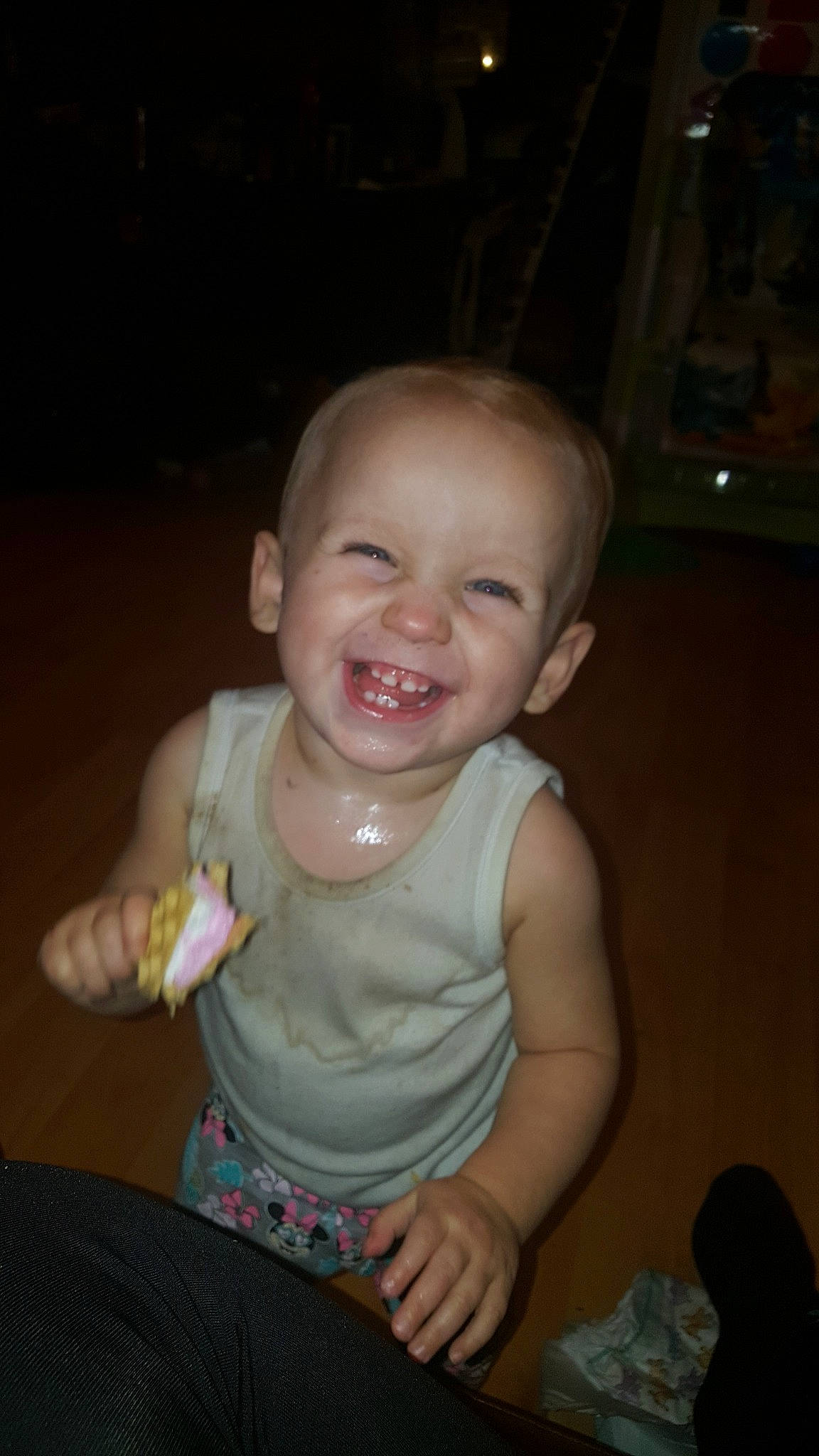 Lilly-rose joined the competition — help win amazing prizes! baby, cheek, child, chin, eye, facial_expression, finger, fun, joy, laugh, lip, mouth, person, sitting, skin, smile, toddler, tooth