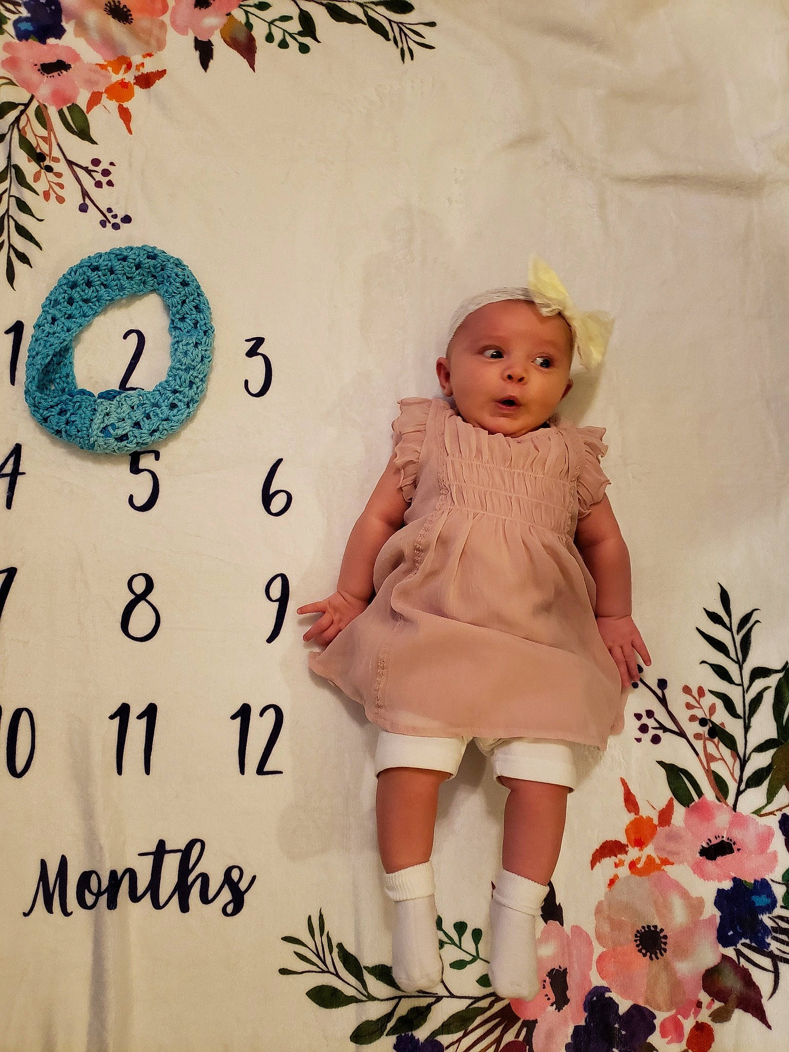 Jackie is registered to the contest to win money with this photo: art, baby, baby_toddler_clothing, child, child_model, design, footwear, happy, pattern, peach, person, pink, product, sleeve, textile, toddler