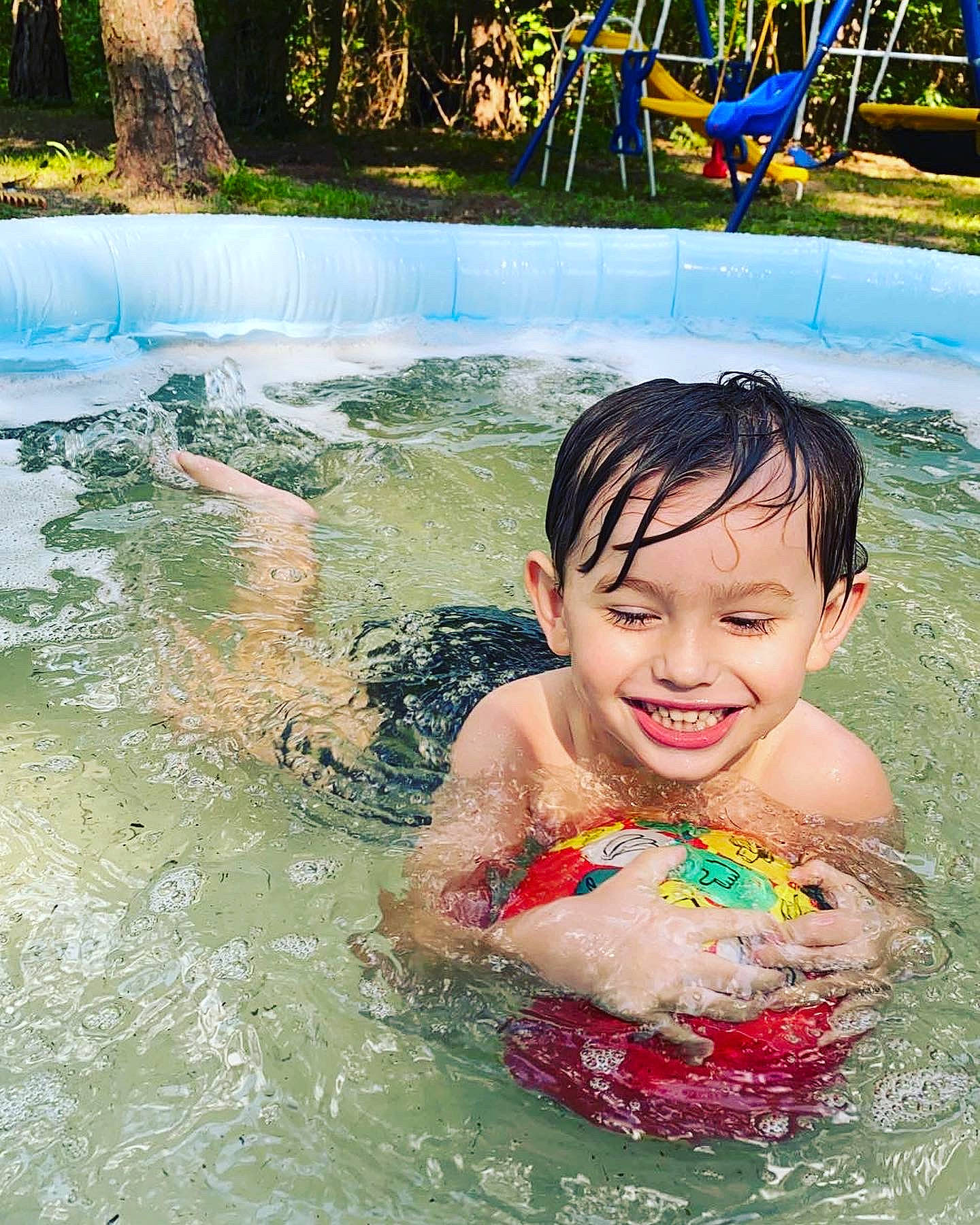 Ryan joined the competition — help win amazing prizes! azure, bathing, child, fun, grass, green, happy, joy, leisure, leisure_centre, nonbuilding_structure, person, photograph, plant, play, recreation, smile, summer, swimming_pool, toddler