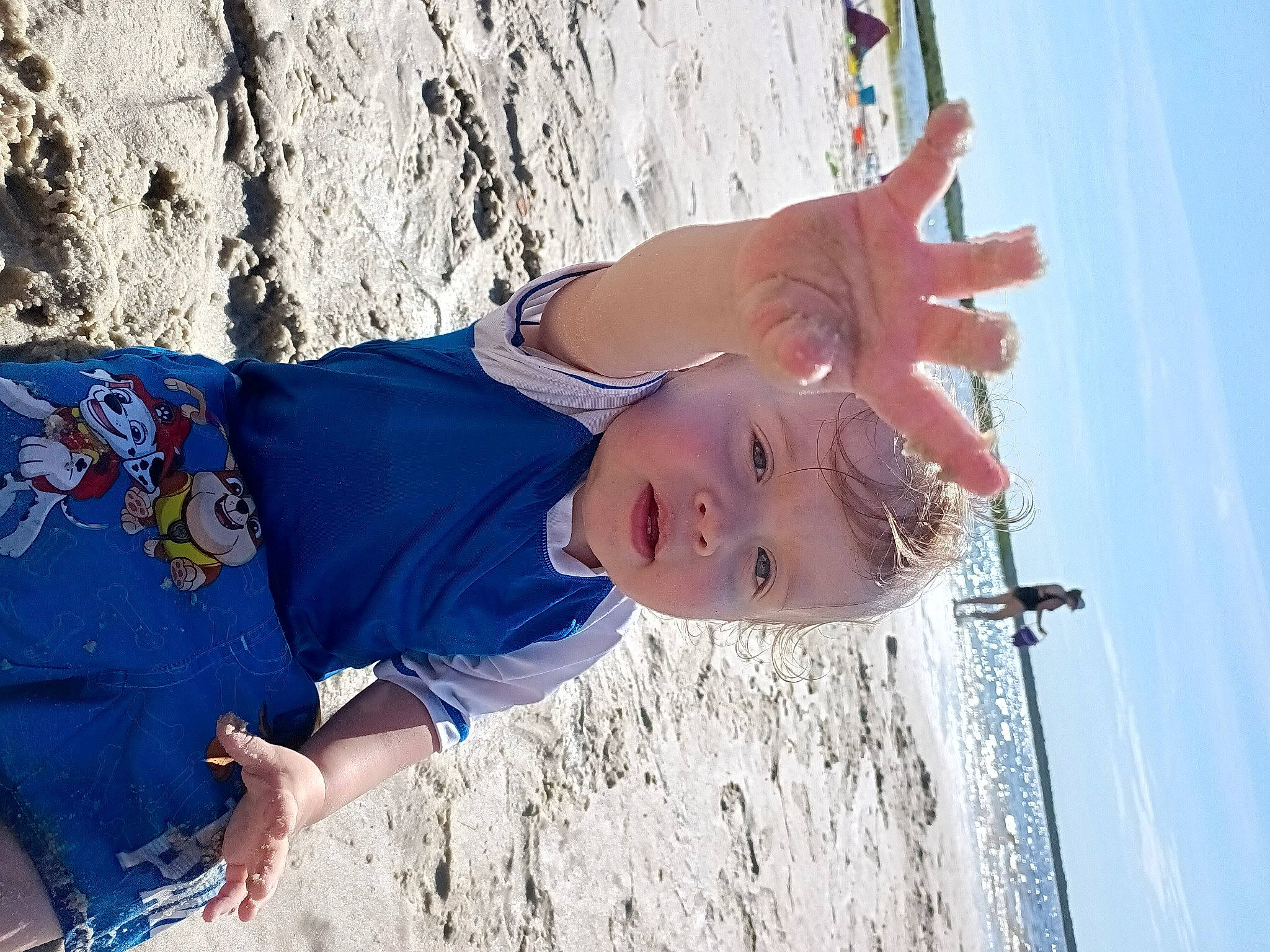 Brixton joined the competition — help win amazing prizes! azure, child, elbow, electric_blue, eye, eyewear, freezing, fun, happy, hat, headgear, landscape, leisure, person, sand, sky, toddler, tree, vacation, winter