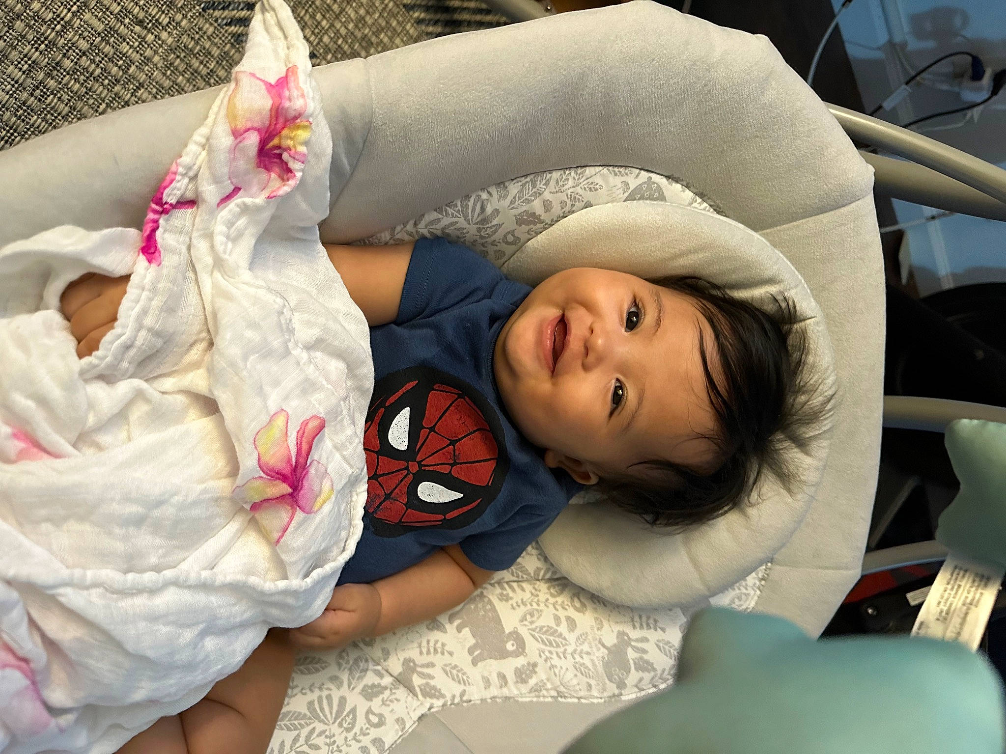 Raiya is registered to the contest to win money with this photo: automotive_design, baby_products, baby_toddler_clothing, beauty, car_seat, child, comfort, couch, dress, family_car, happy, head, joy, linens, mammal, person, product, room, sitting, smile