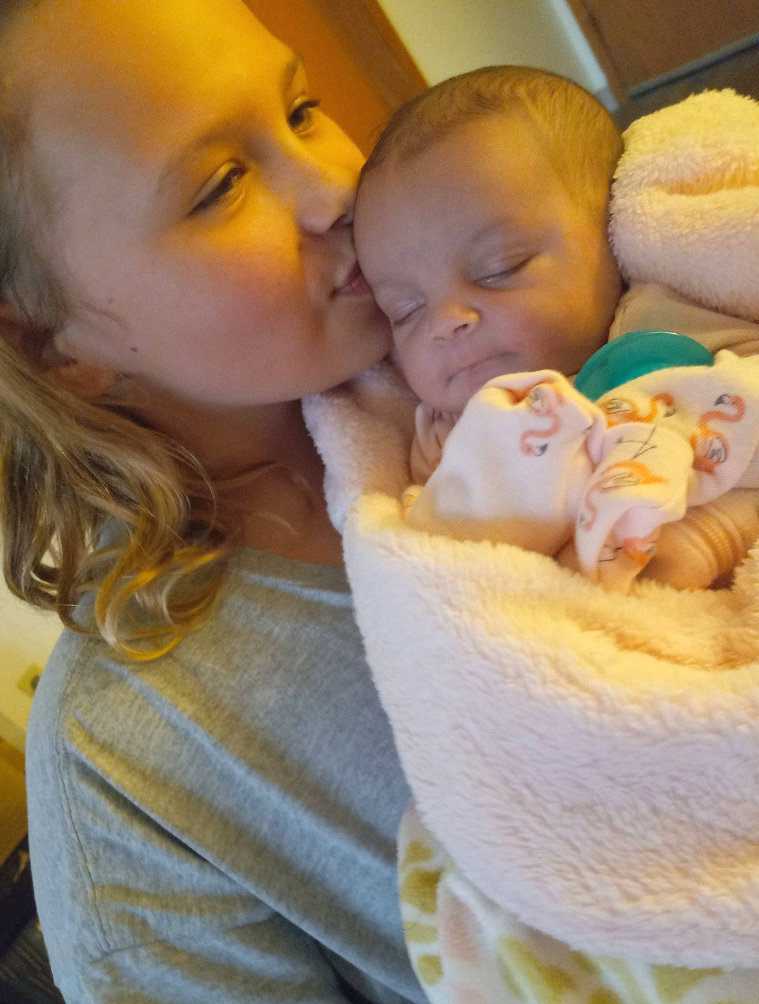 Audrianna is registered to the contest to win money with this photo: baby, baby_toddler_clothing, cheek, child, comfort, drinkware, ear, finger, fun, gesture, happy, kiss, lip, mouth, nose, organ, person, skin, smile, toddler