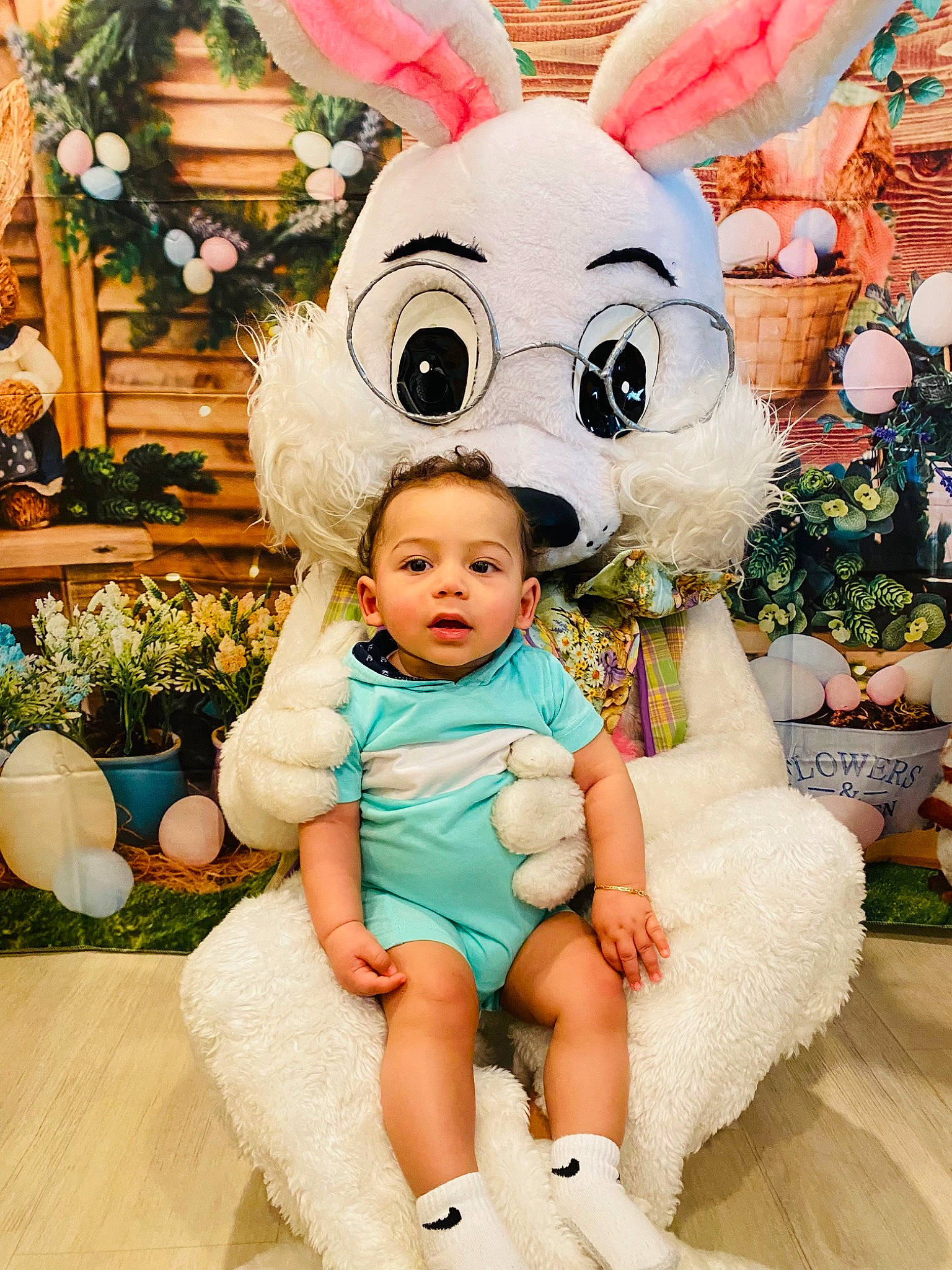 Brandyn is registered to the contest to win money with this photo: baby, baby_toddler_clothing, beauty, child, event, facial_expression, fun, fur, happy, holiday, mammal, person, photograph, pink, plant, skin, snapshot, toddler, toy, vertebrate