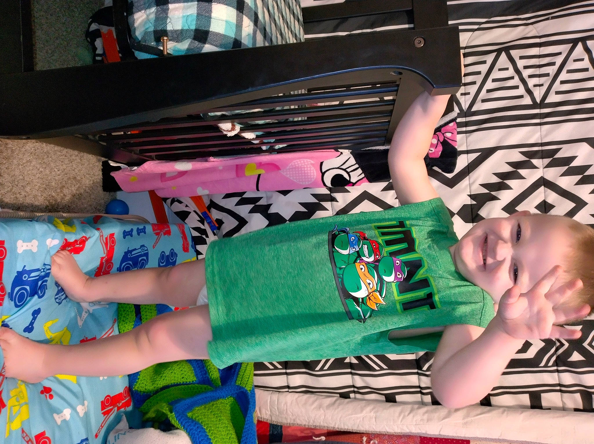 Brysten joined the competition — help win amazing prizes! child, costume, fun, human_leg, jersey, joy, knee, leisure, pattern, person, room, sandal, shorts, sitting, sock, sportswear, street_fashion, t_shirt, thigh, toy